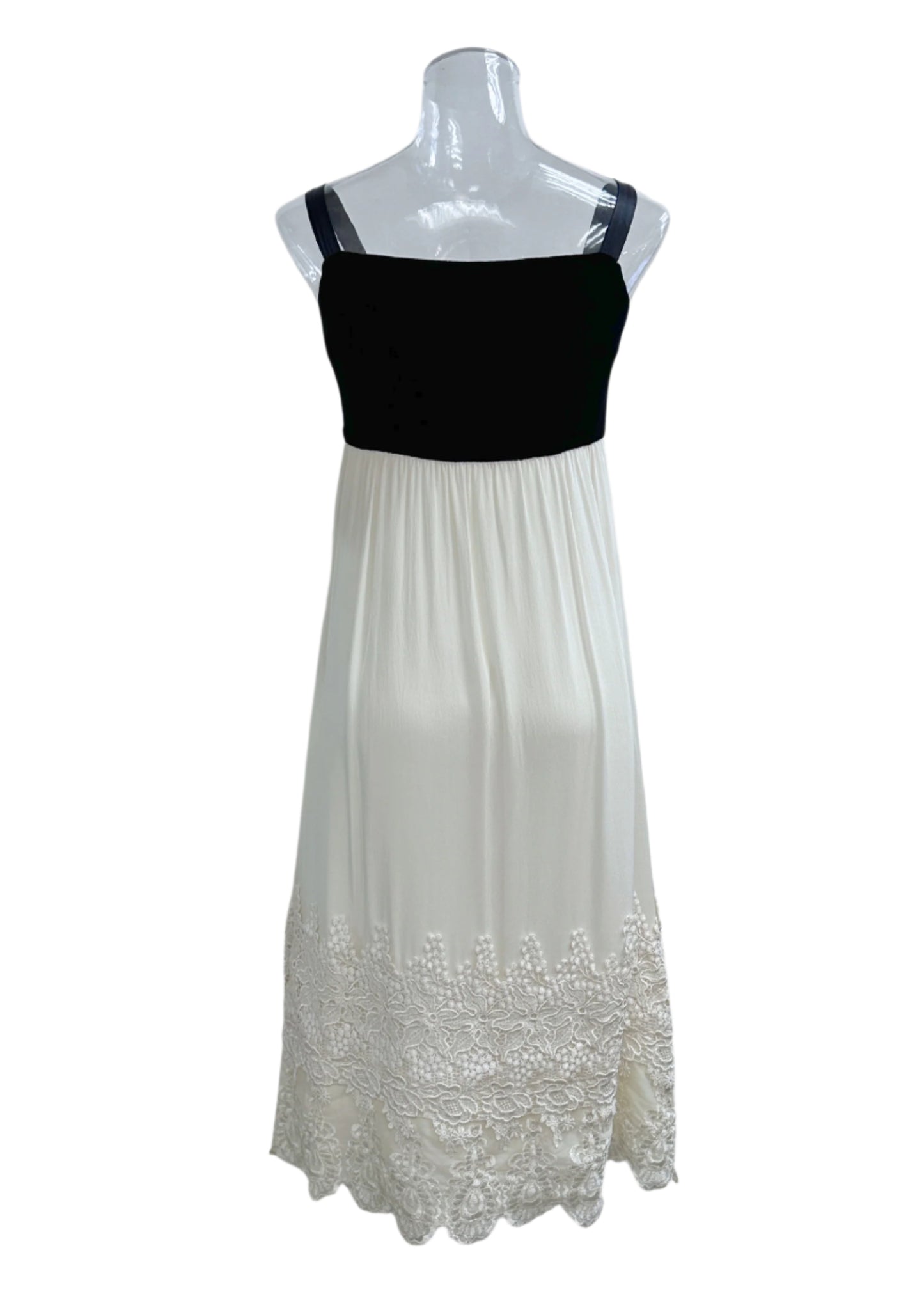 Velvet Embroidered Dress with Bow - GREENIES