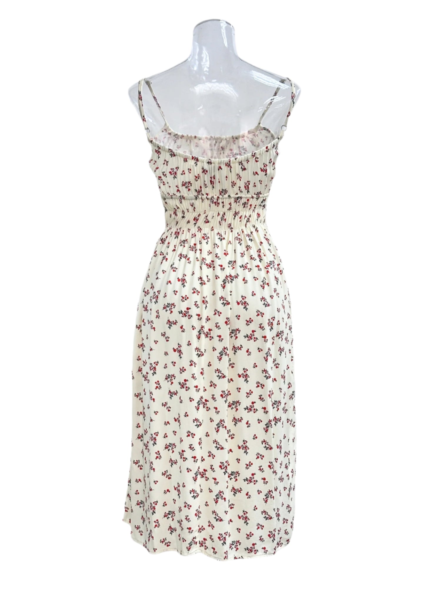 Floral Mazi Dress in Cream - GREENIES