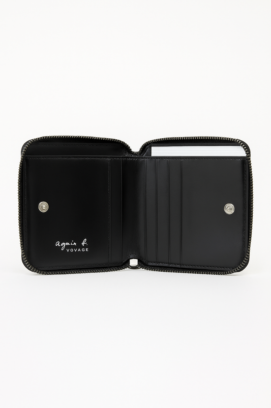 Glossy Embossed Zip-Around Wallet - GREENIES