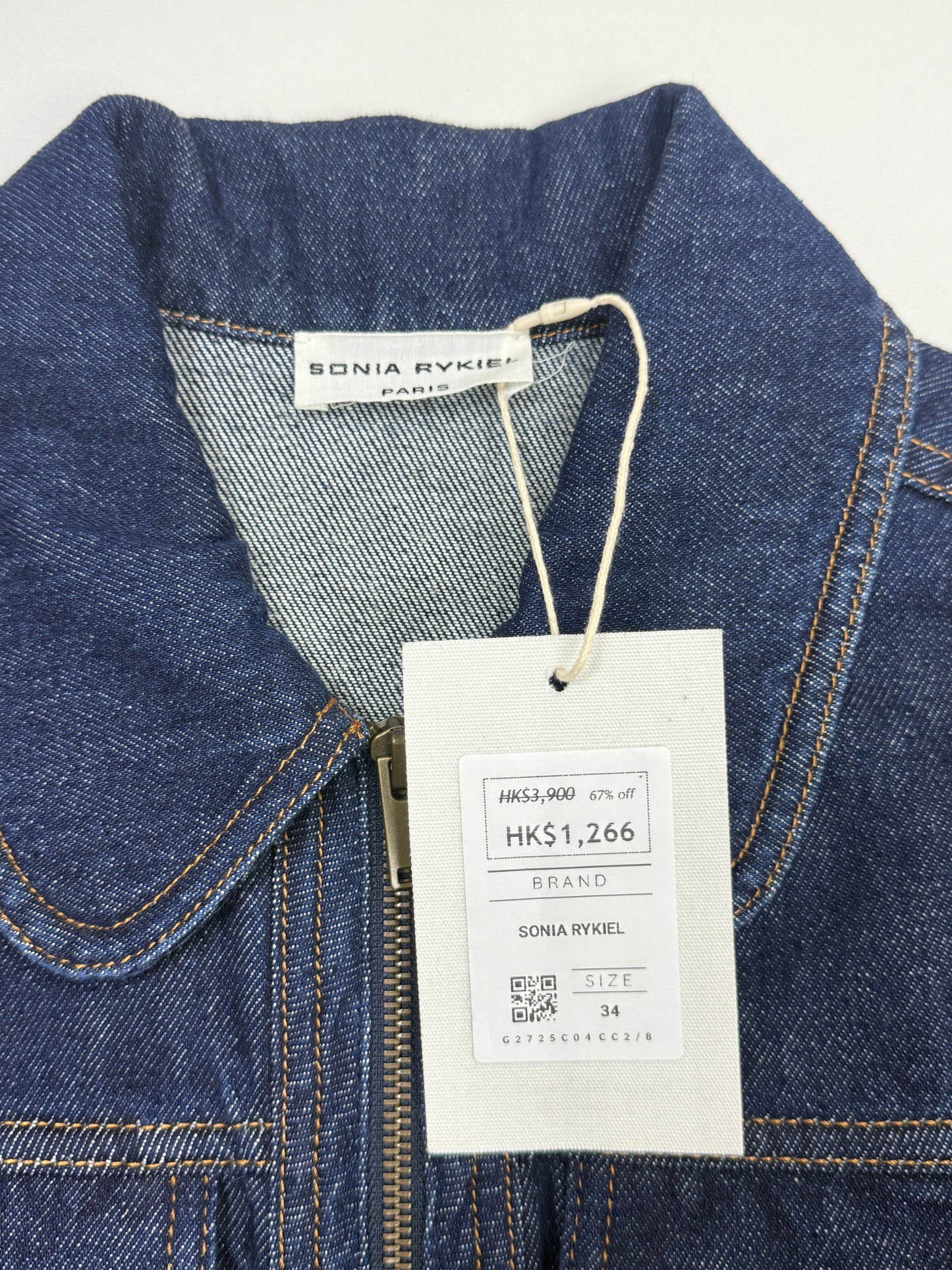 GREENIES Sonia Rykiel Blue Organic Cotton Denim Jacket