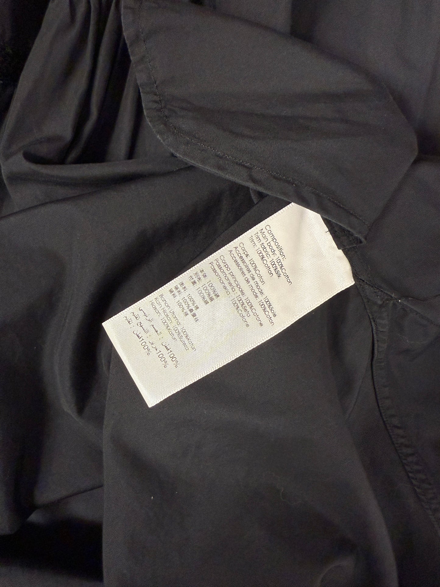 Black Asymmetrical Cutout Dress with Embroidered Detail - GREENIES