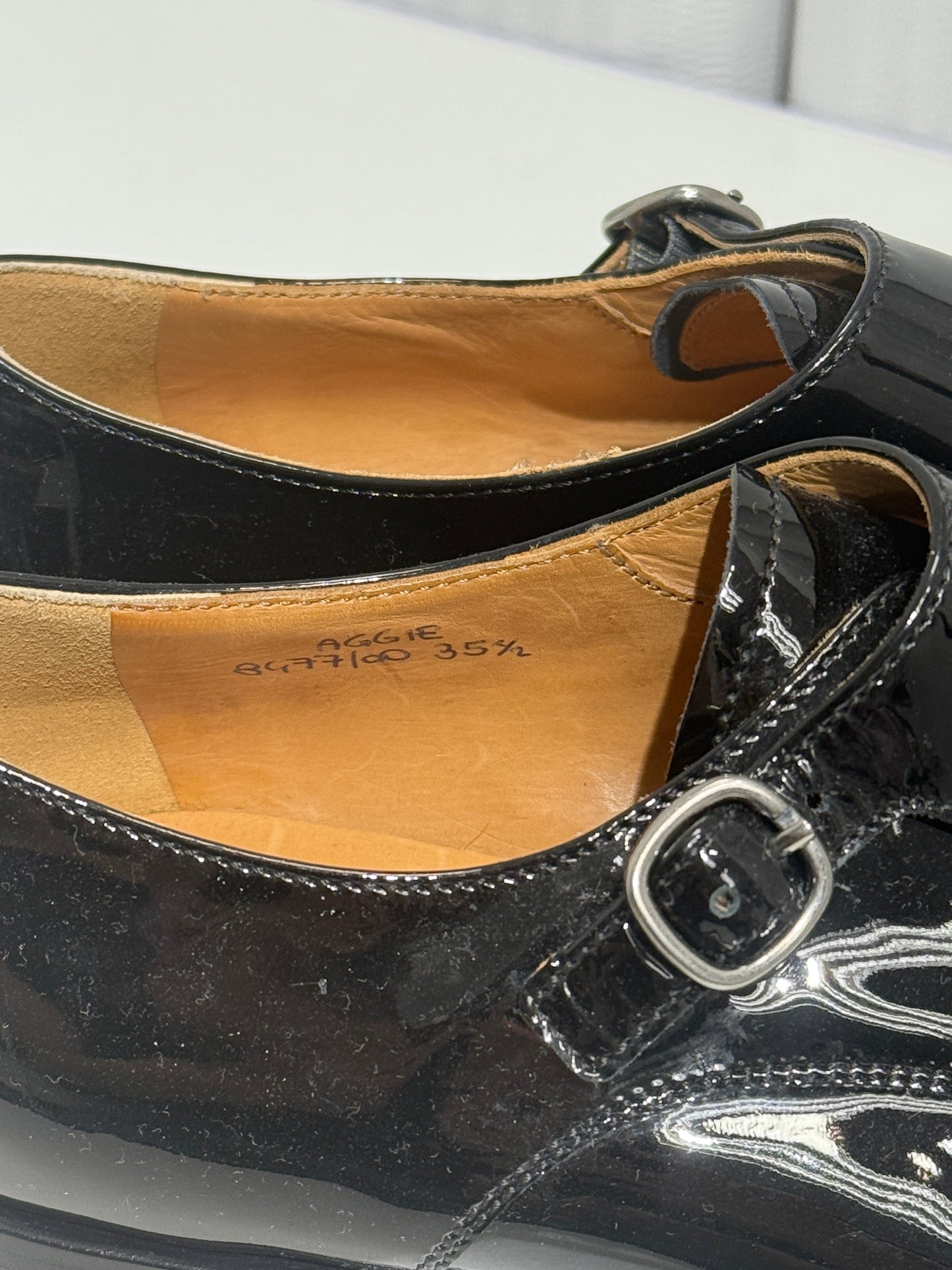 Glossy Double Monk Strap Shoes - GREENIES