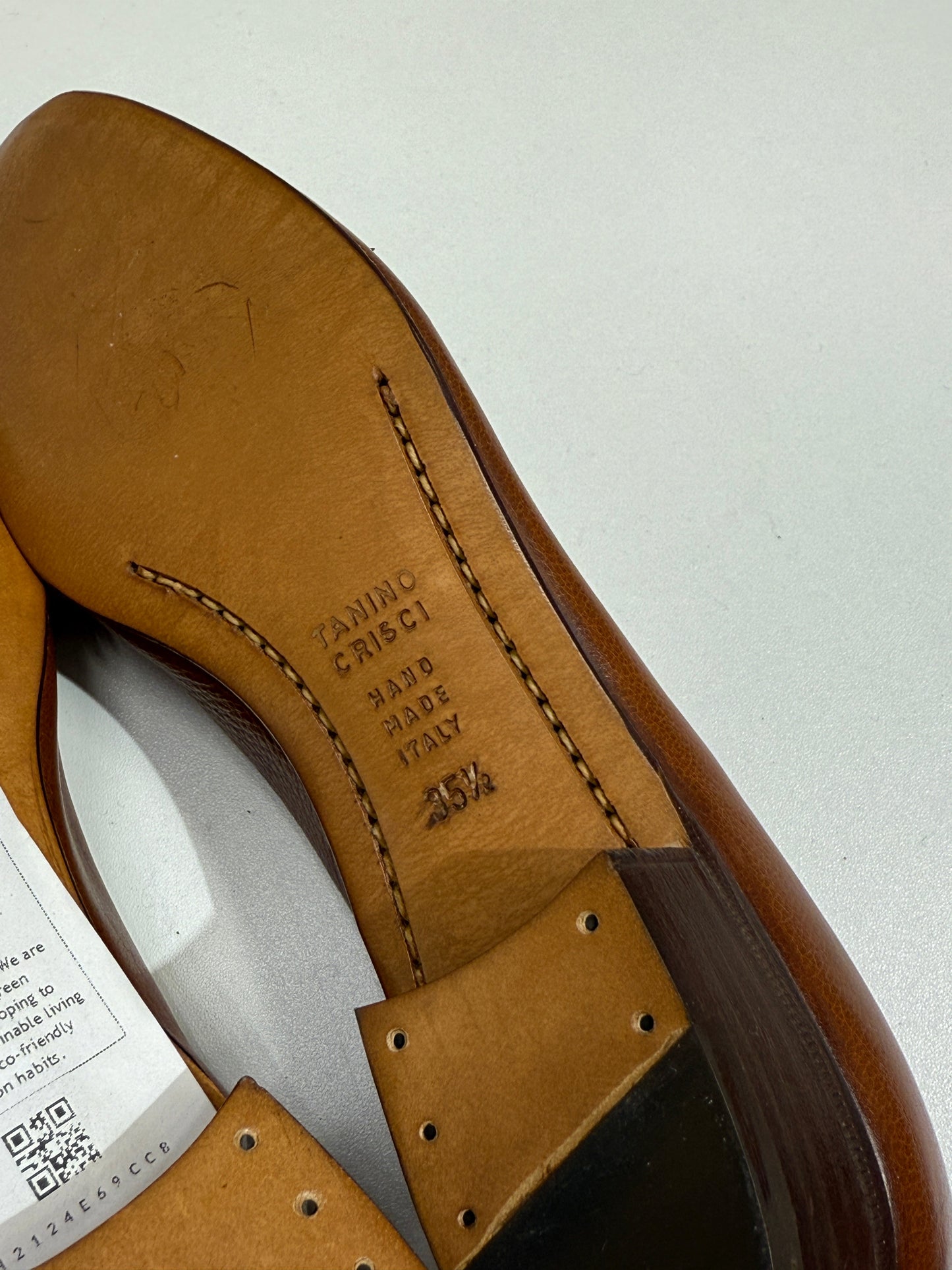 Brown Leather Bow-Tie Flats - GREENIES