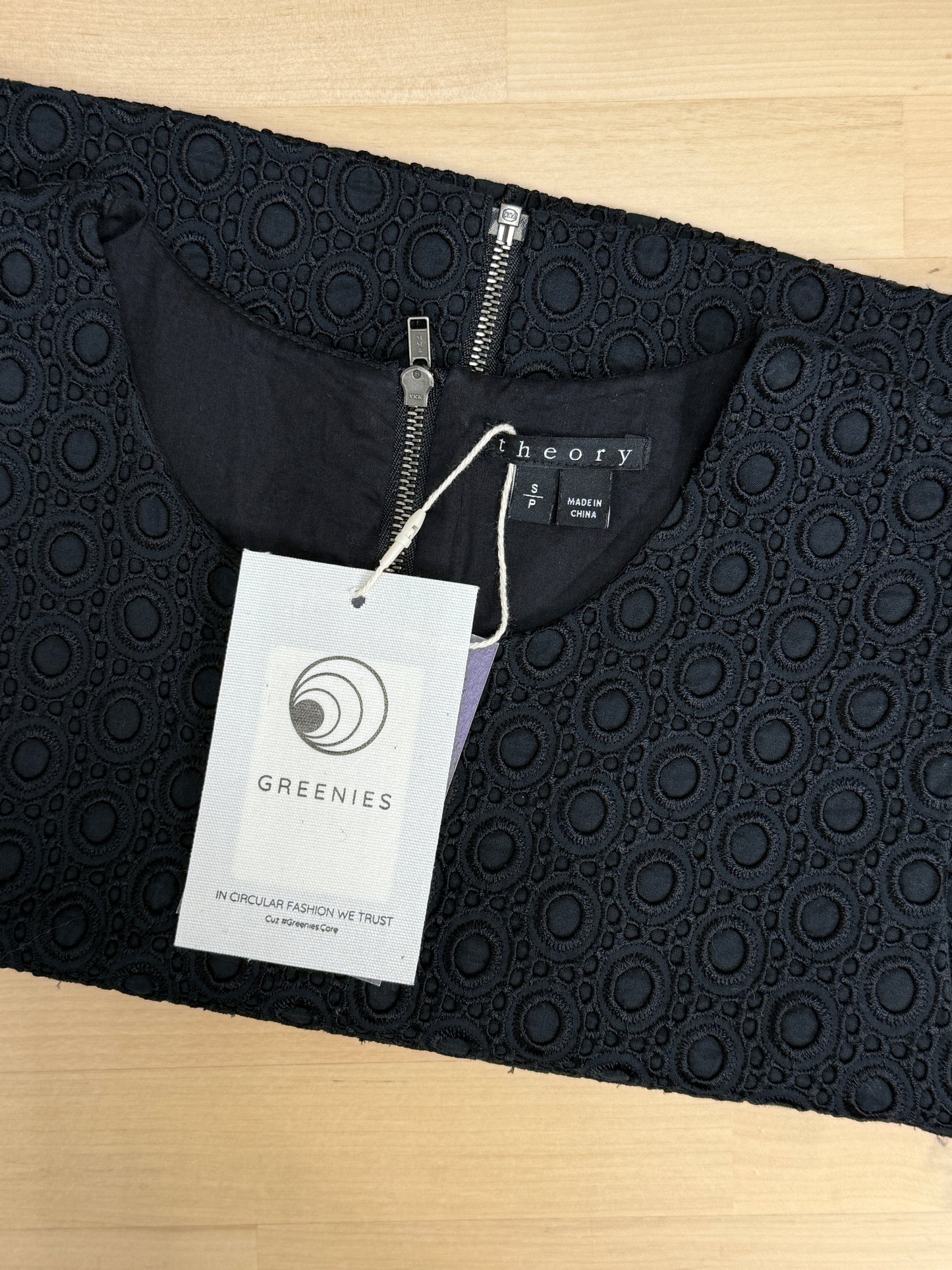 Black Textured Crop Top - GREENIES