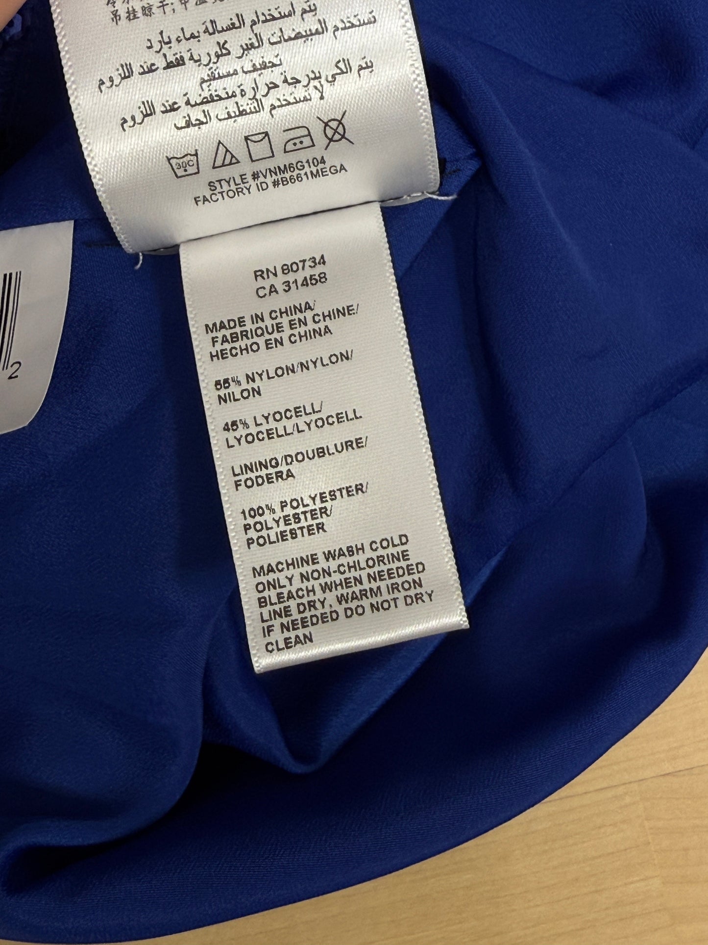 Cobalt Sequin Draped Back Dress - GREENIES