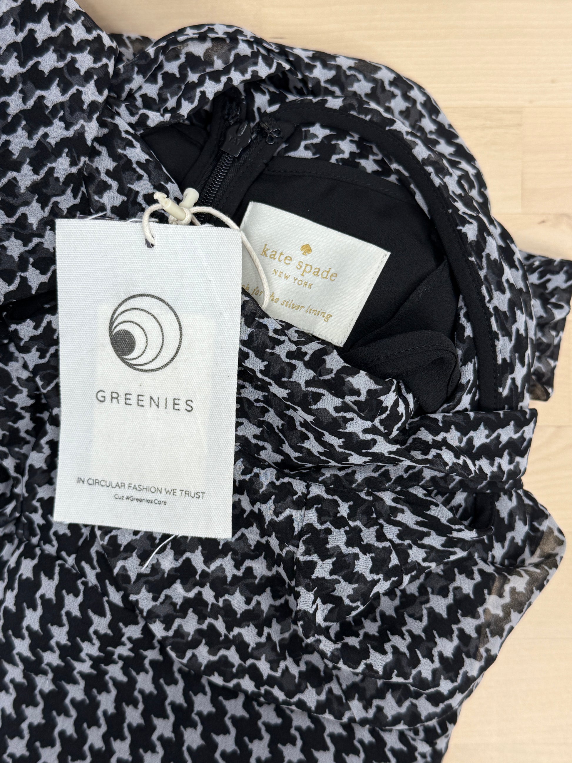 Black Houndstooth Halter Maxi Dress - GREENIES