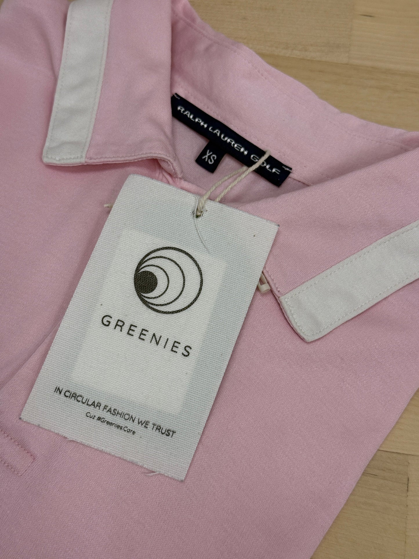 Pastel Pink Contrast Collar Polo - GREENIES