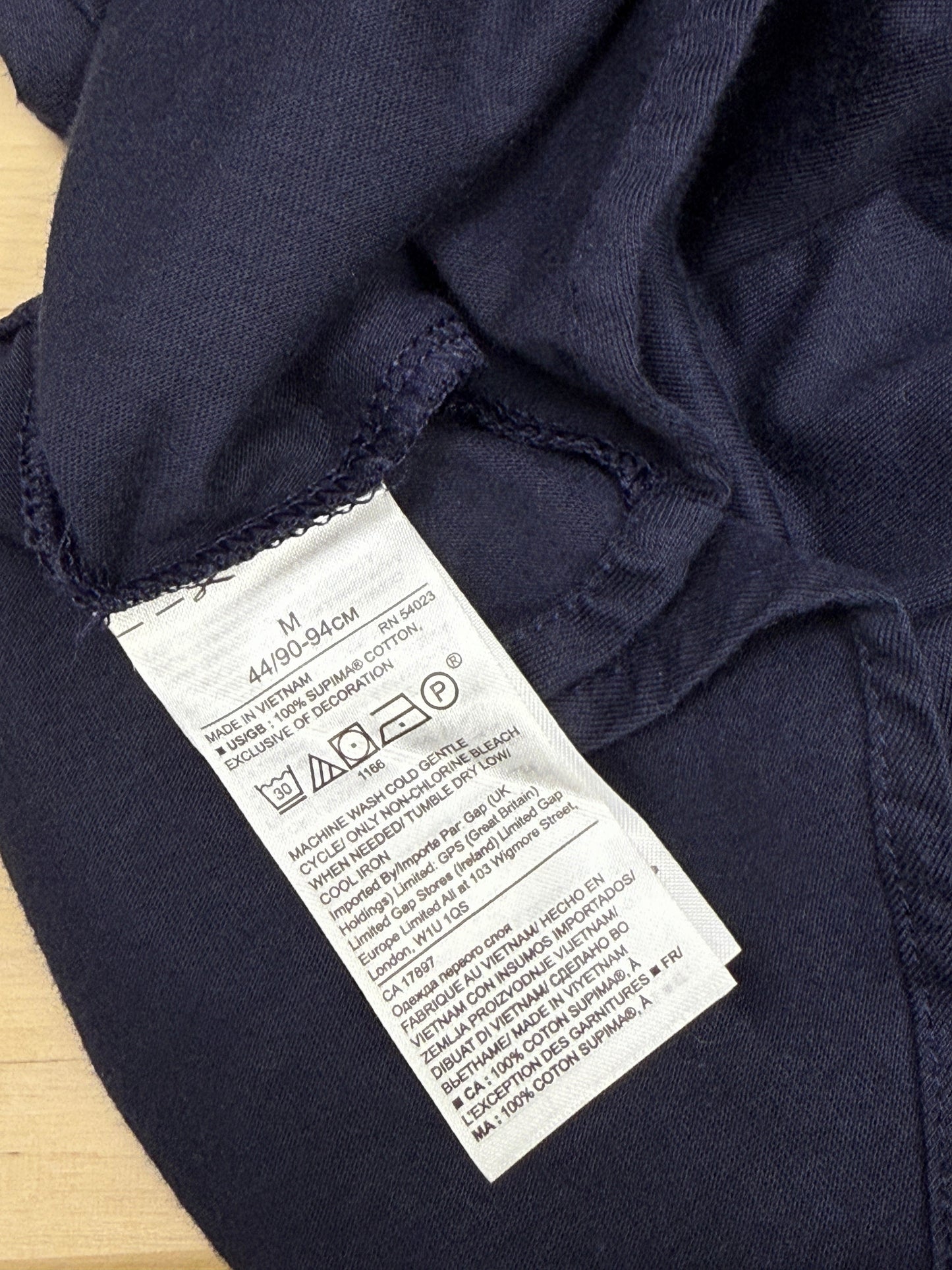 Navy Ruffle Trim Peplum Blouse - GREENIES