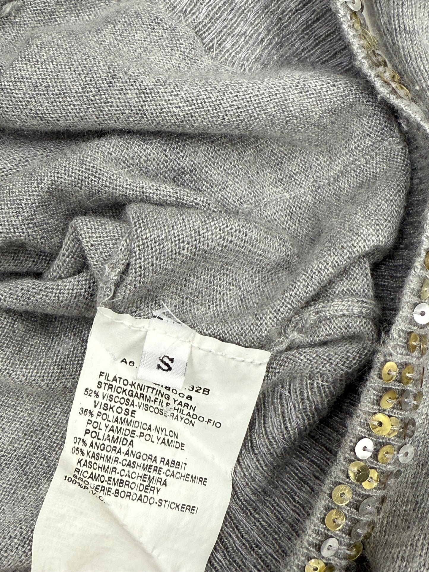 Gray Hoodie with Sequin Trim - GREENIES