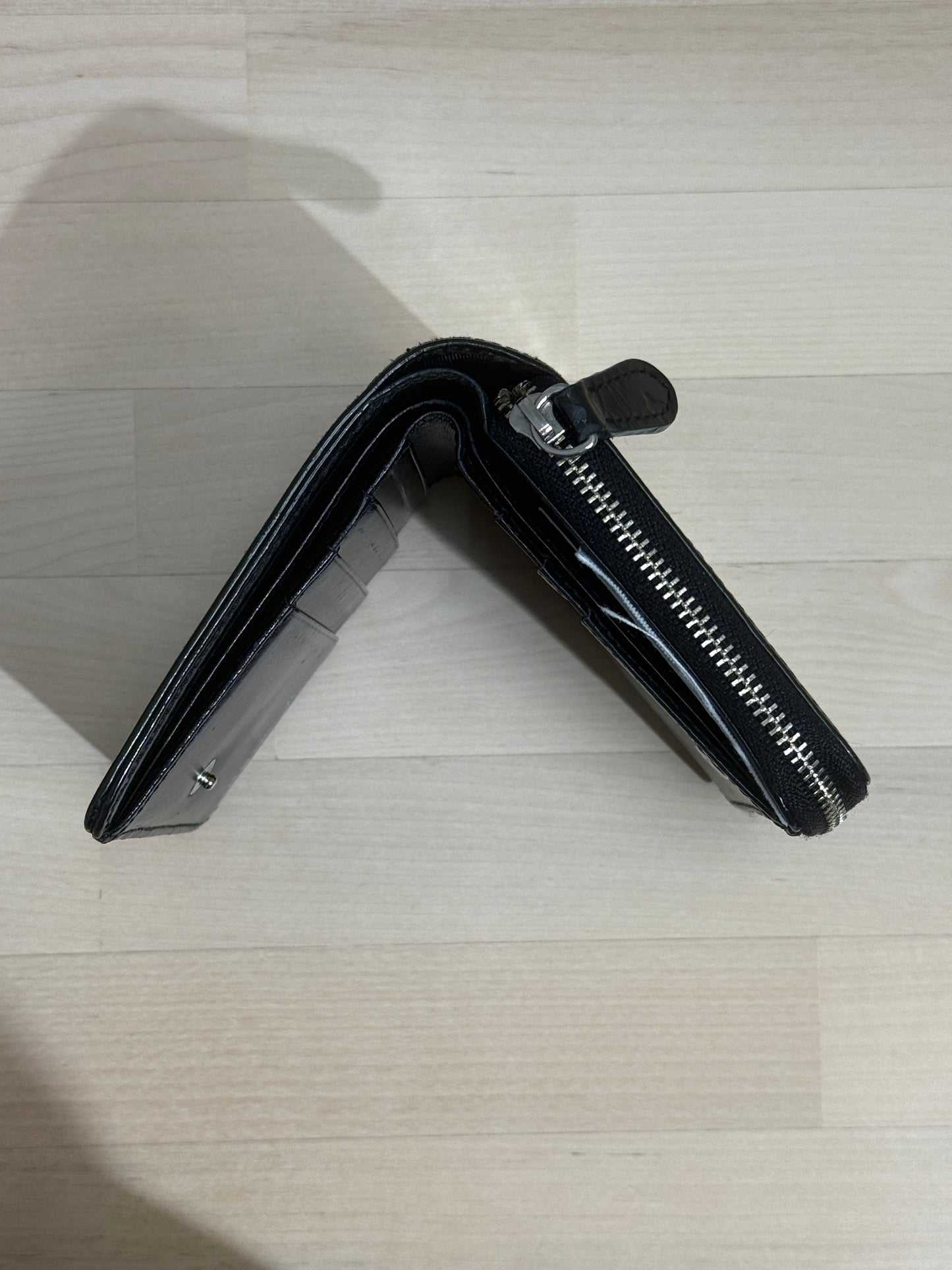 Glossy Embossed Zip-Around Wallet - GREENIES