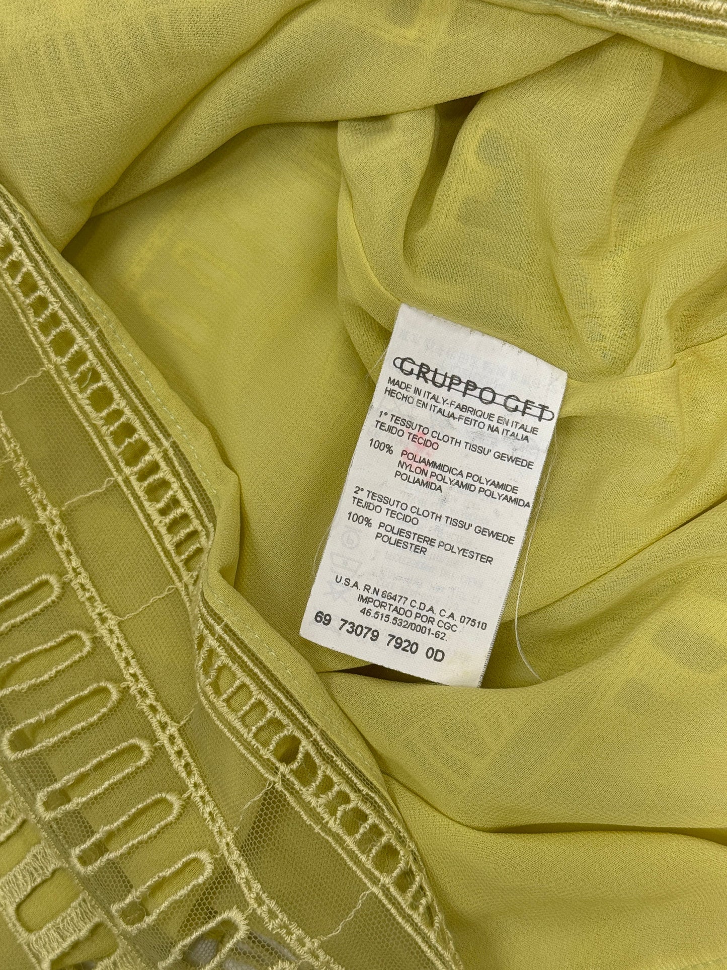 Yellow Lace Trim Two-Piece Set - GREENIES