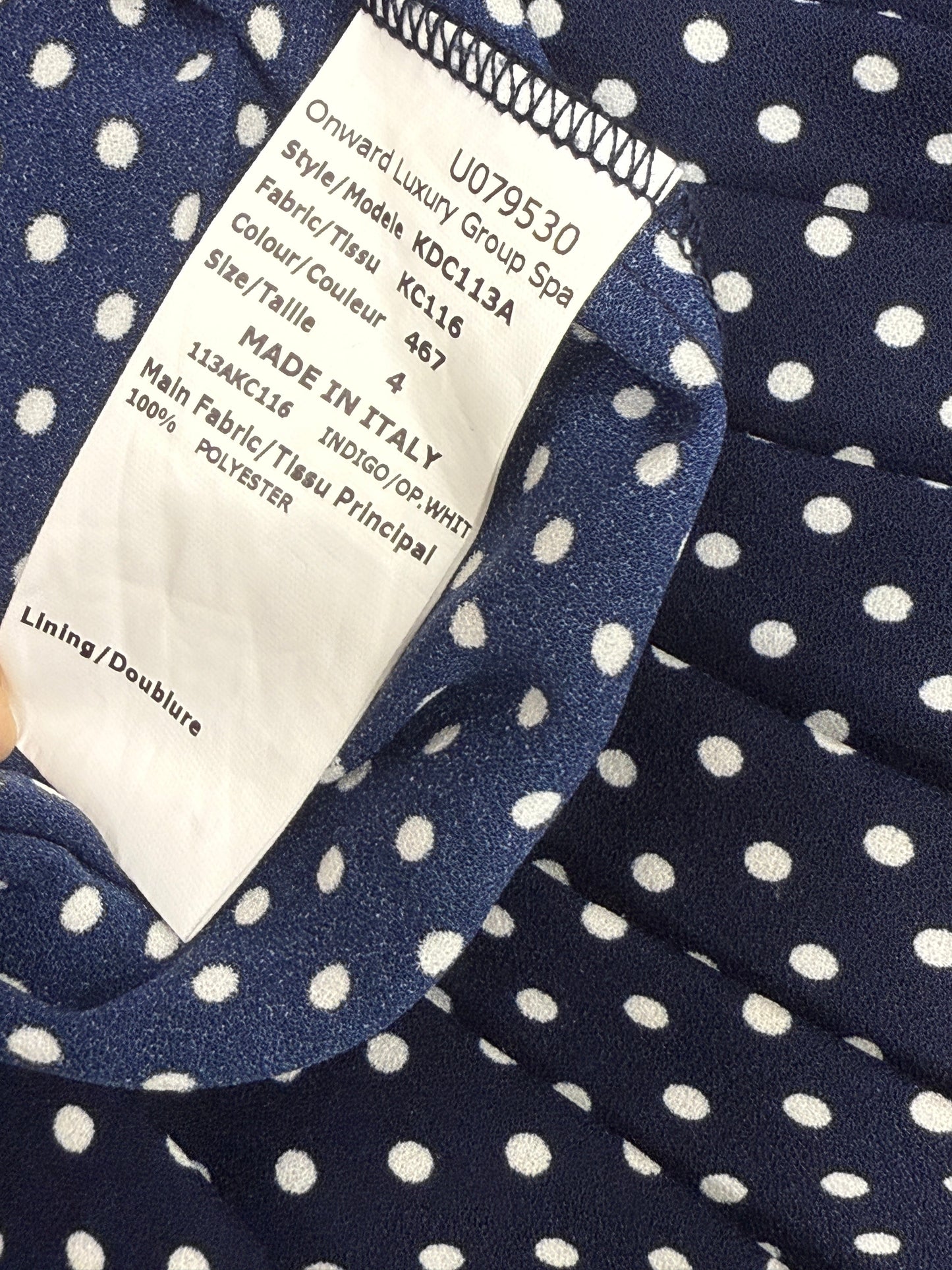 Navy Polka Dot Pleated Set - GREENIES