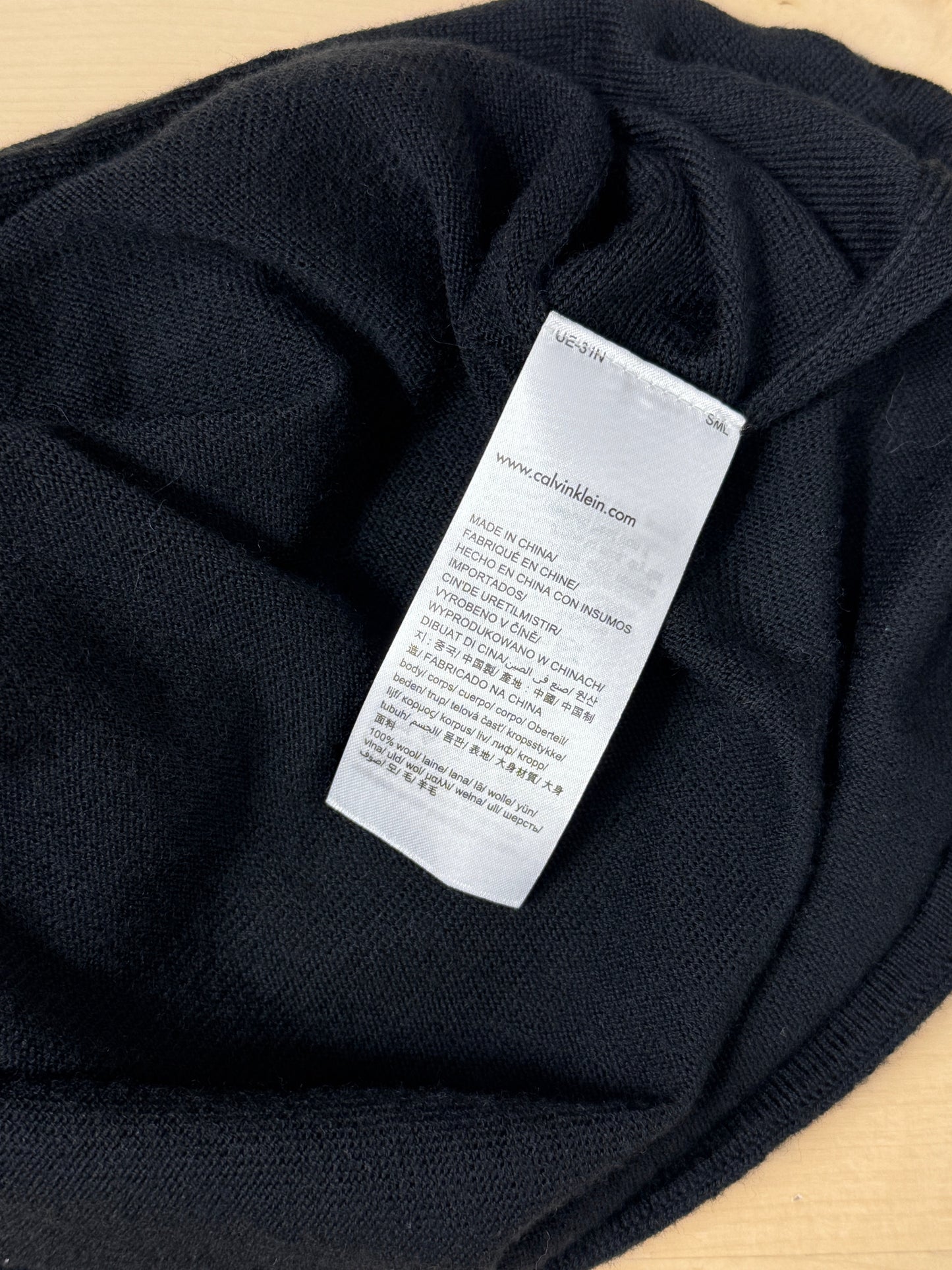 Black Draped Wool Wrap Top - GREENIES