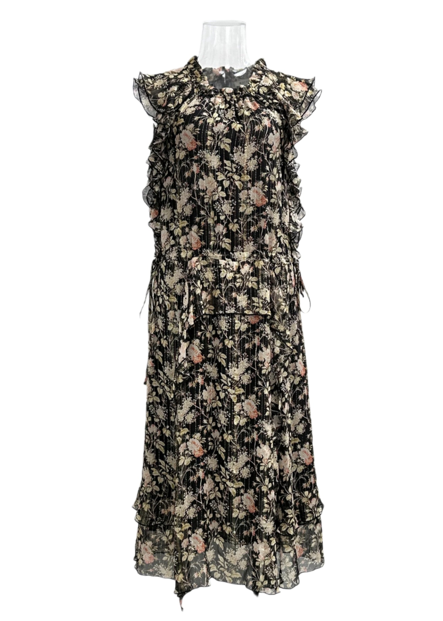 Ruffled Maxi Dress - GREENIES