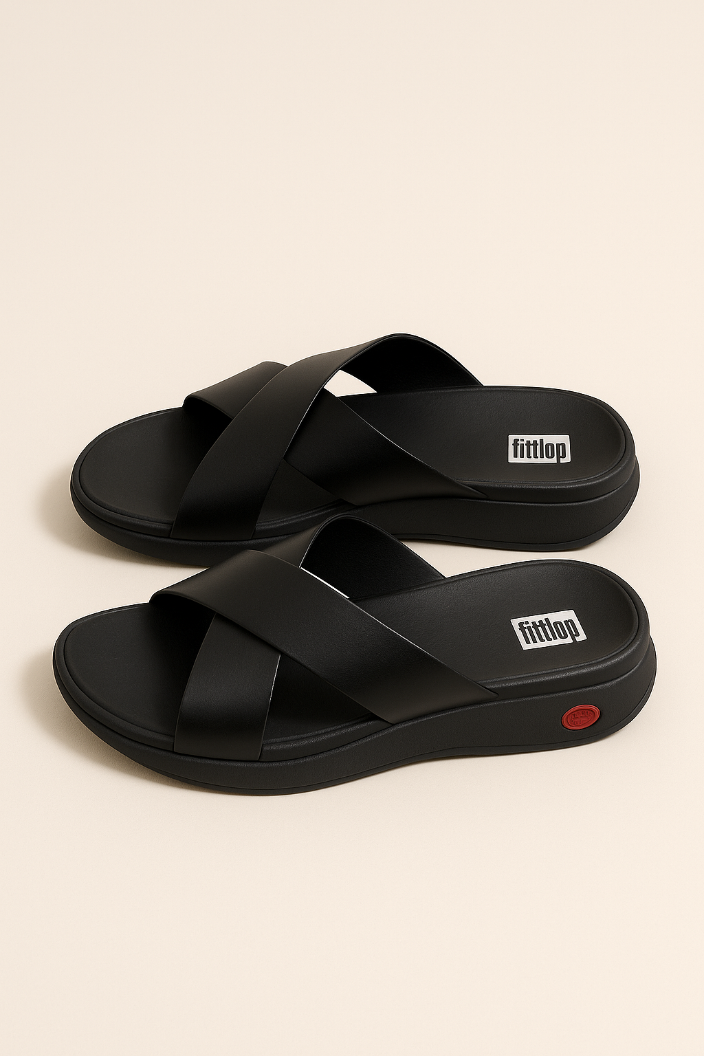 Black Crisscross Comfort Sandals - GREENIES