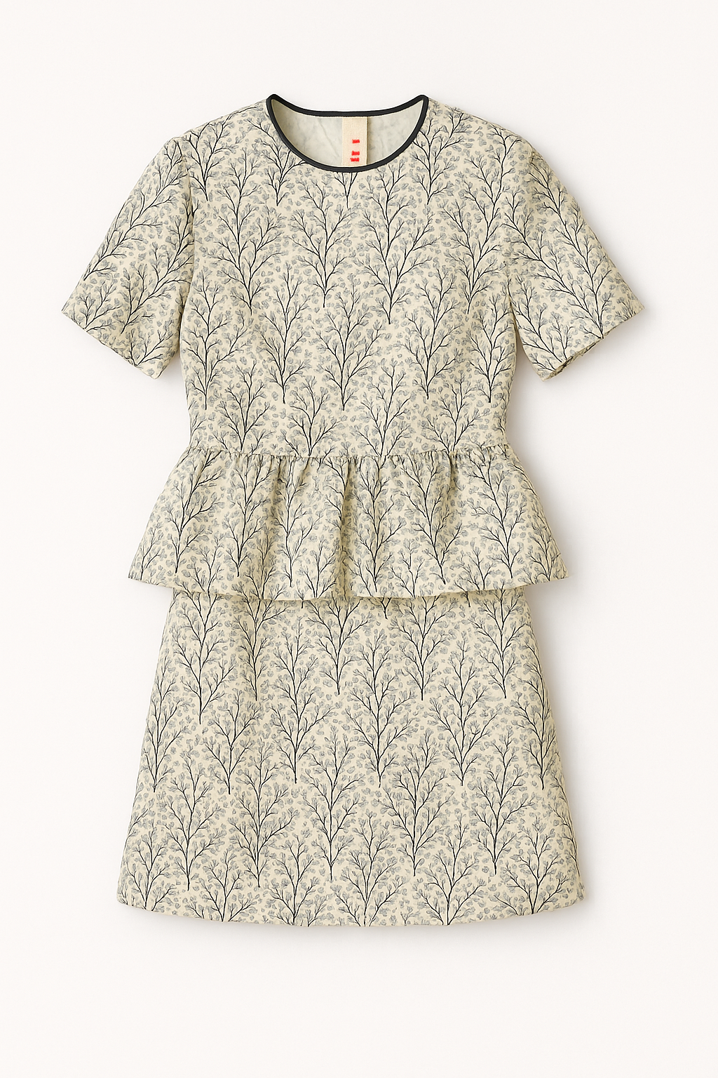 Layered Cream Ruffle Top Set - GREENIES