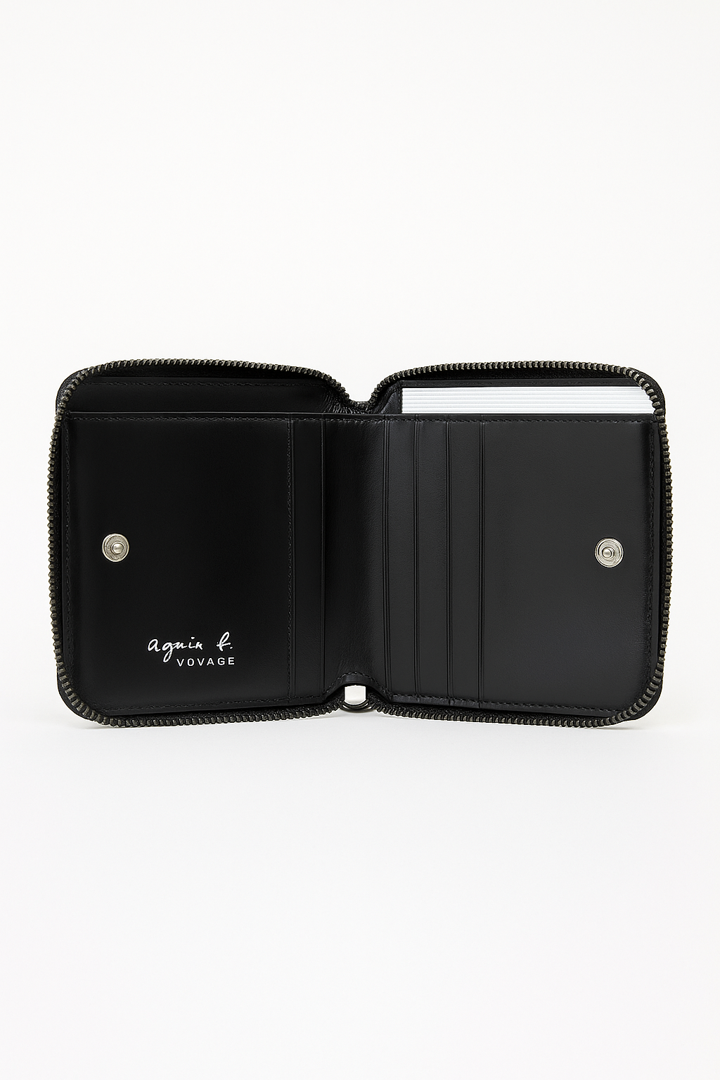 Glossy Embossed Zip-Around Wallet - GREENIES