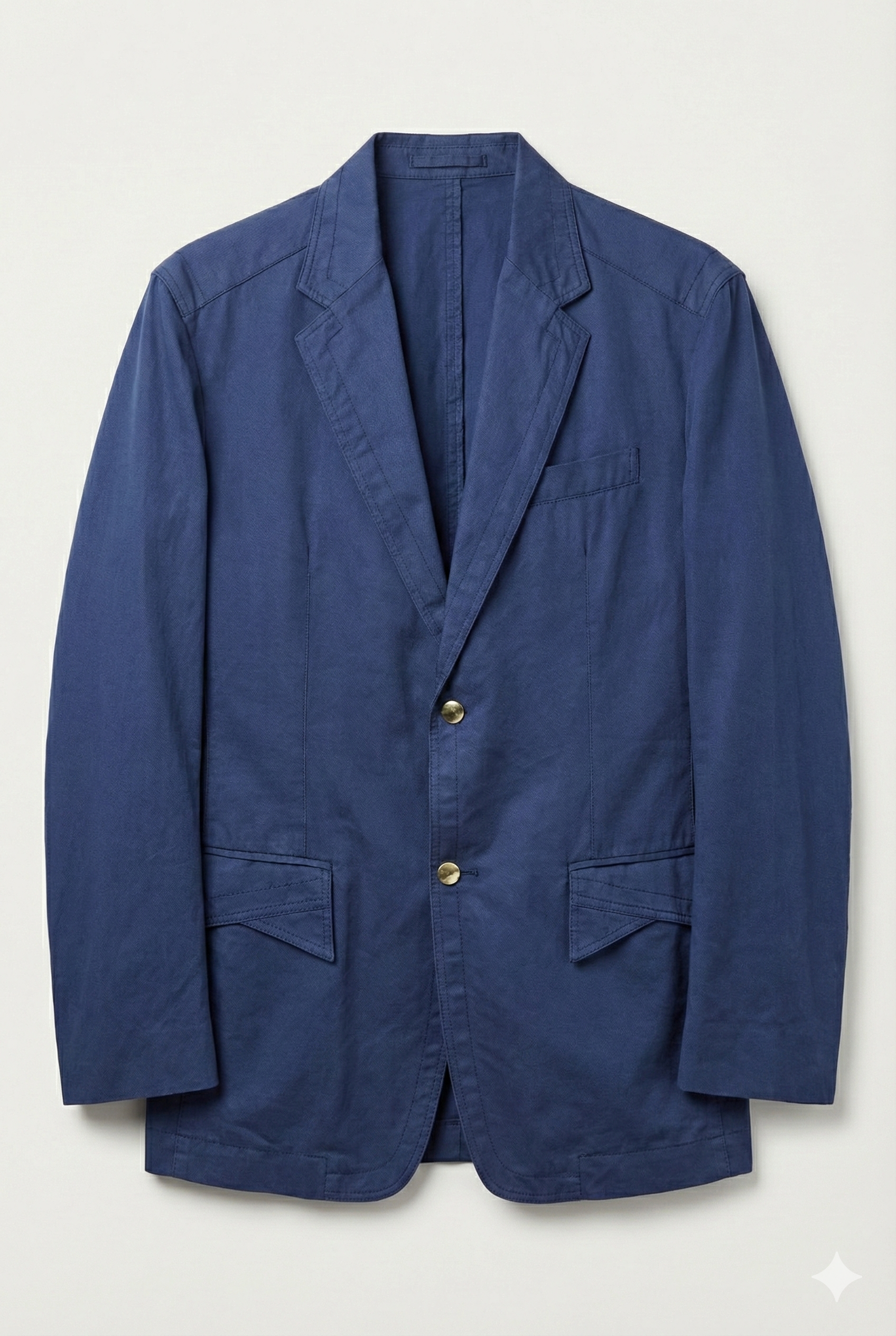 GREENIES Gianni Versace Blue Tailored Single-Button Blazer