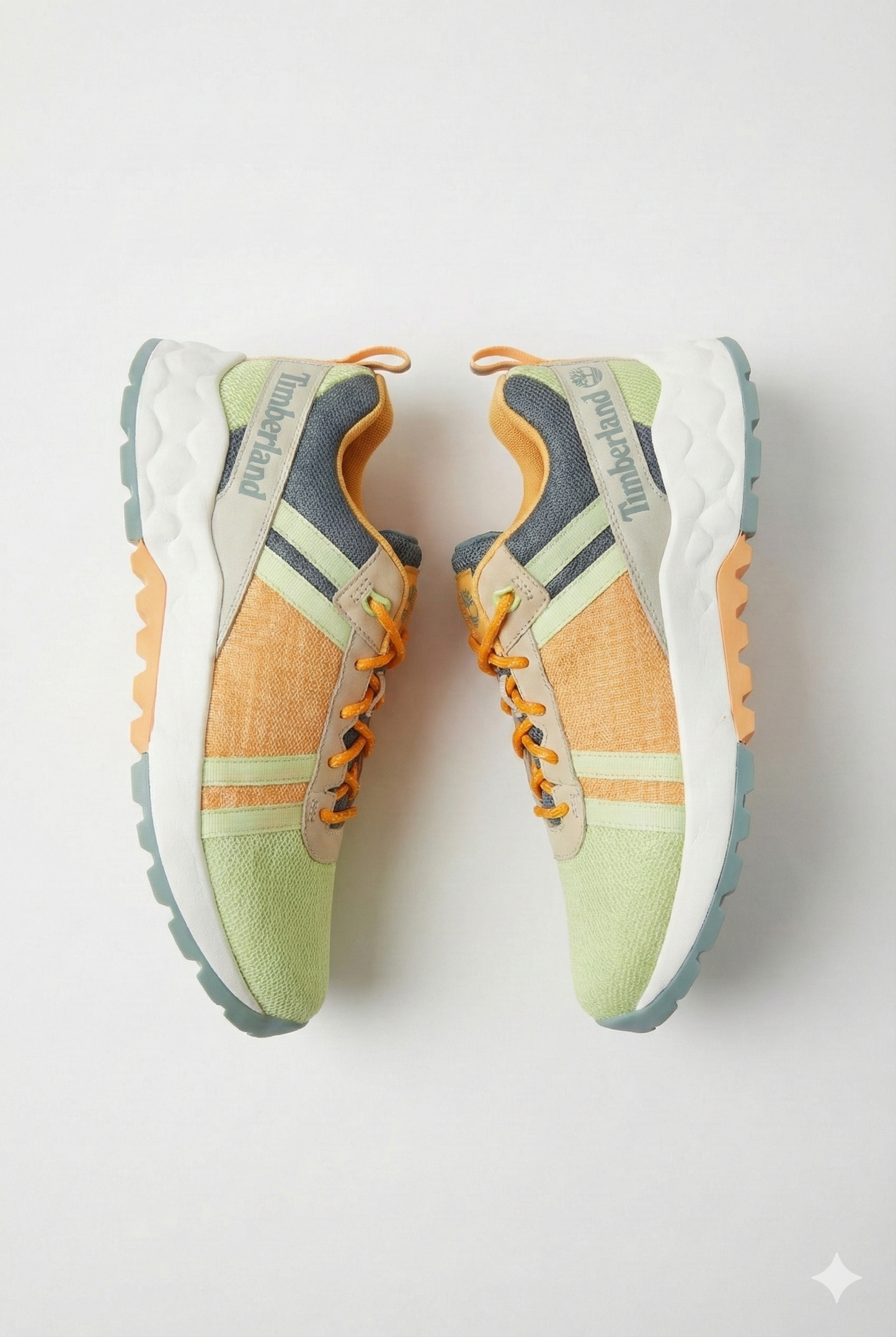 GREENIES Timberland Green Gray Mesh Trail Sneakers