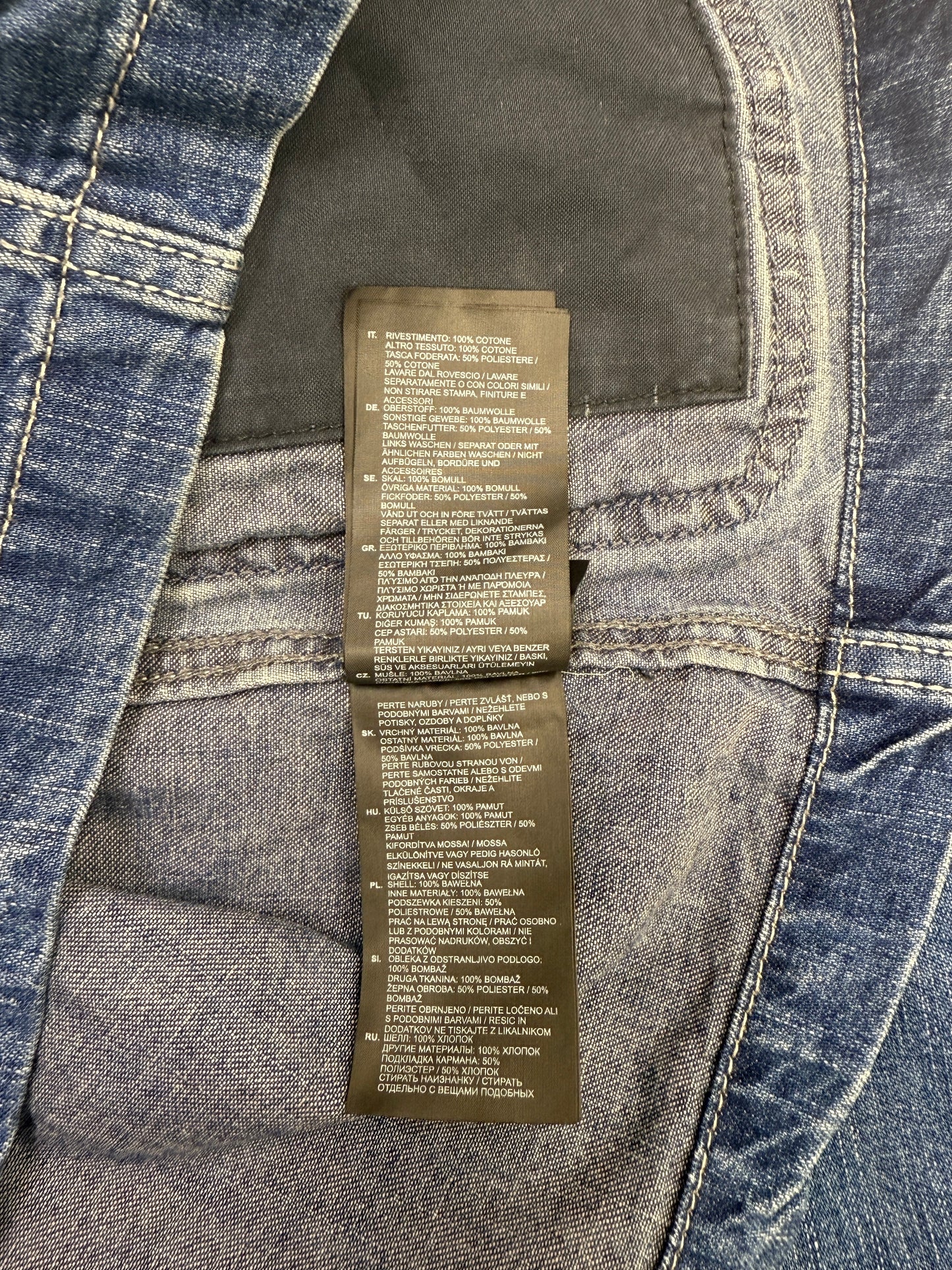 GREENIES G-Star RAW Blue Denim Jacket with Contrast Pockets