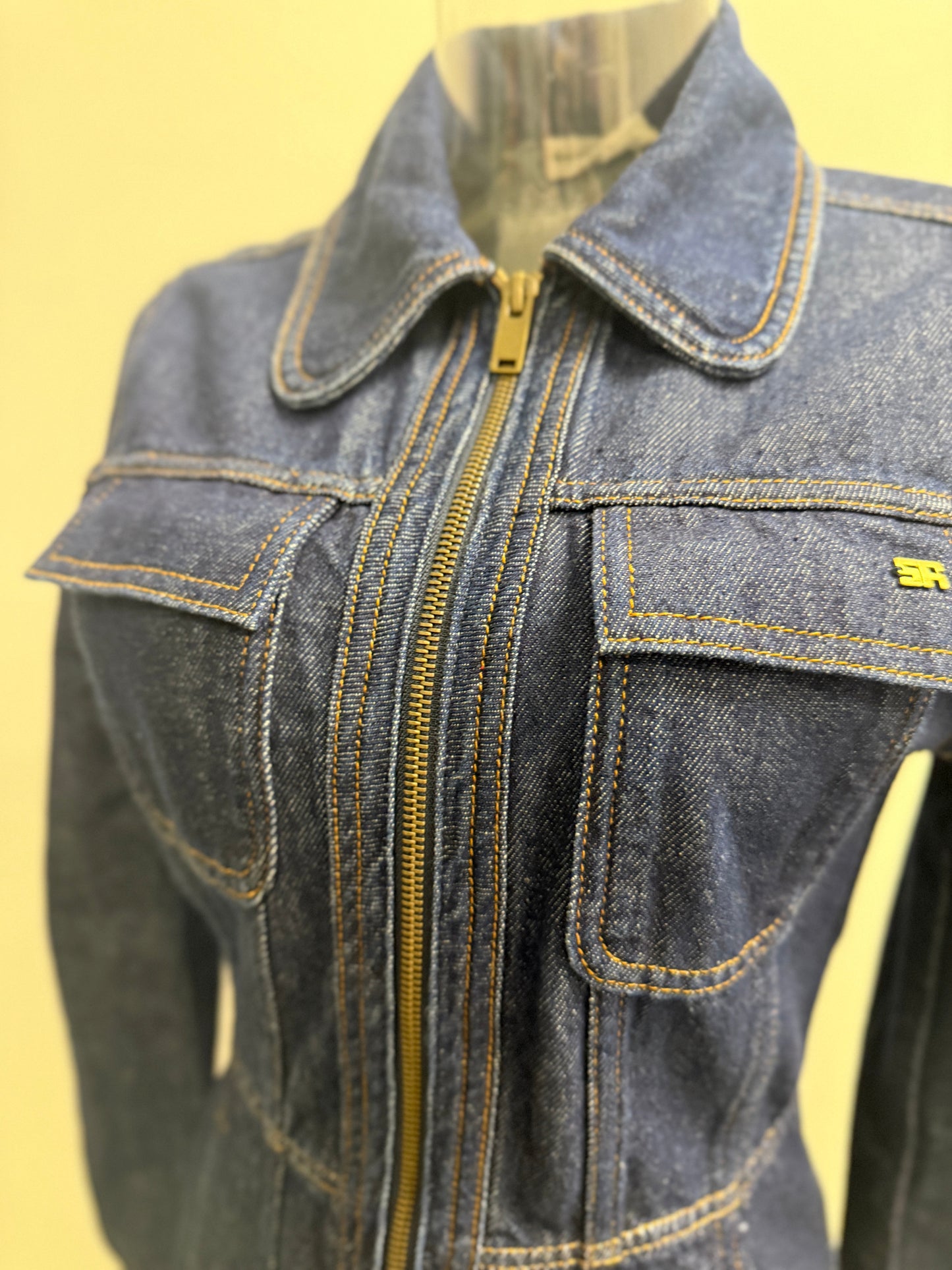 GREENIES Sonia Rykiel Blue Organic Cotton Denim Jacket