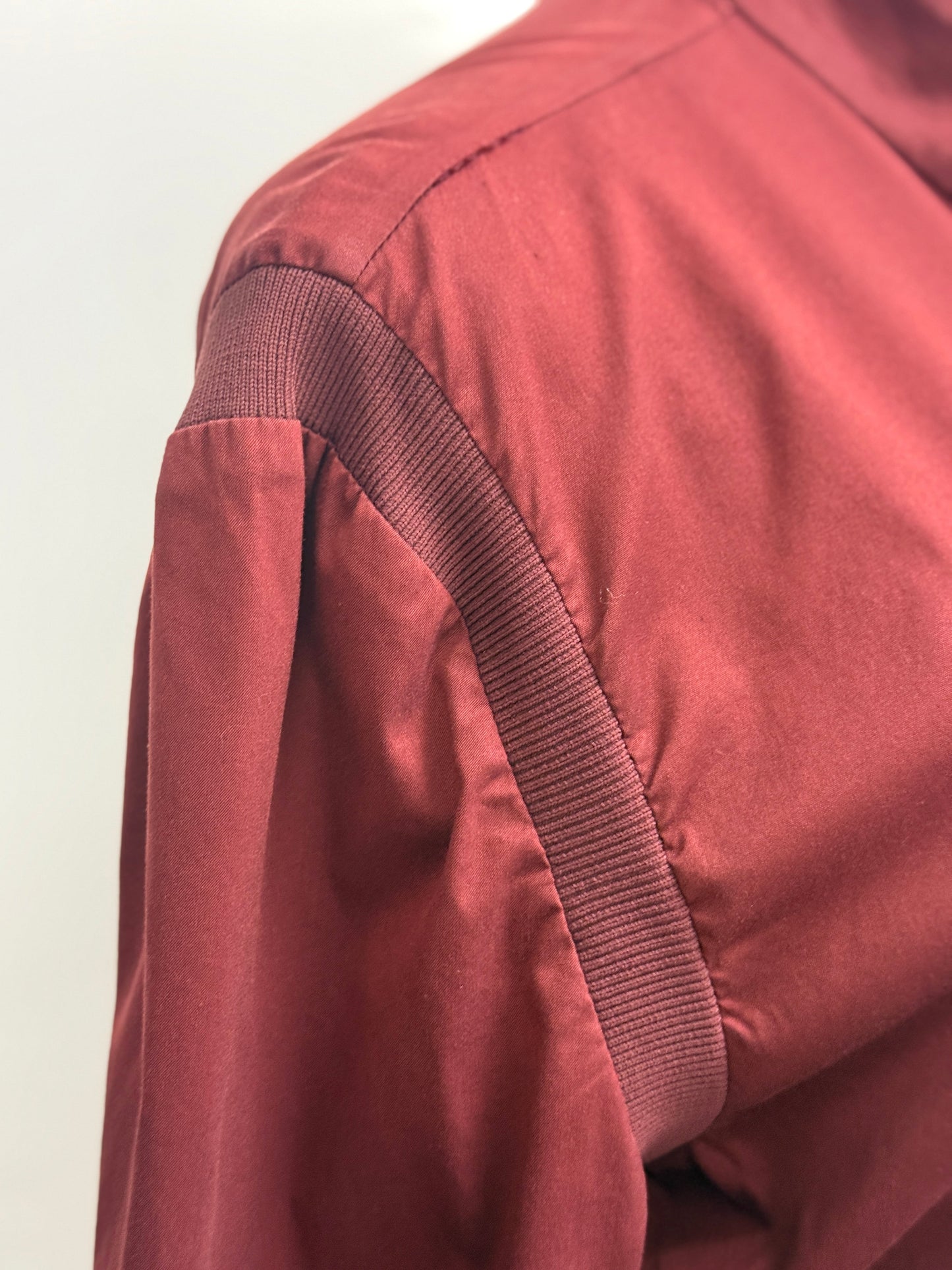 GREENIES Prada Red Zip Jacket with Flared Cuffs