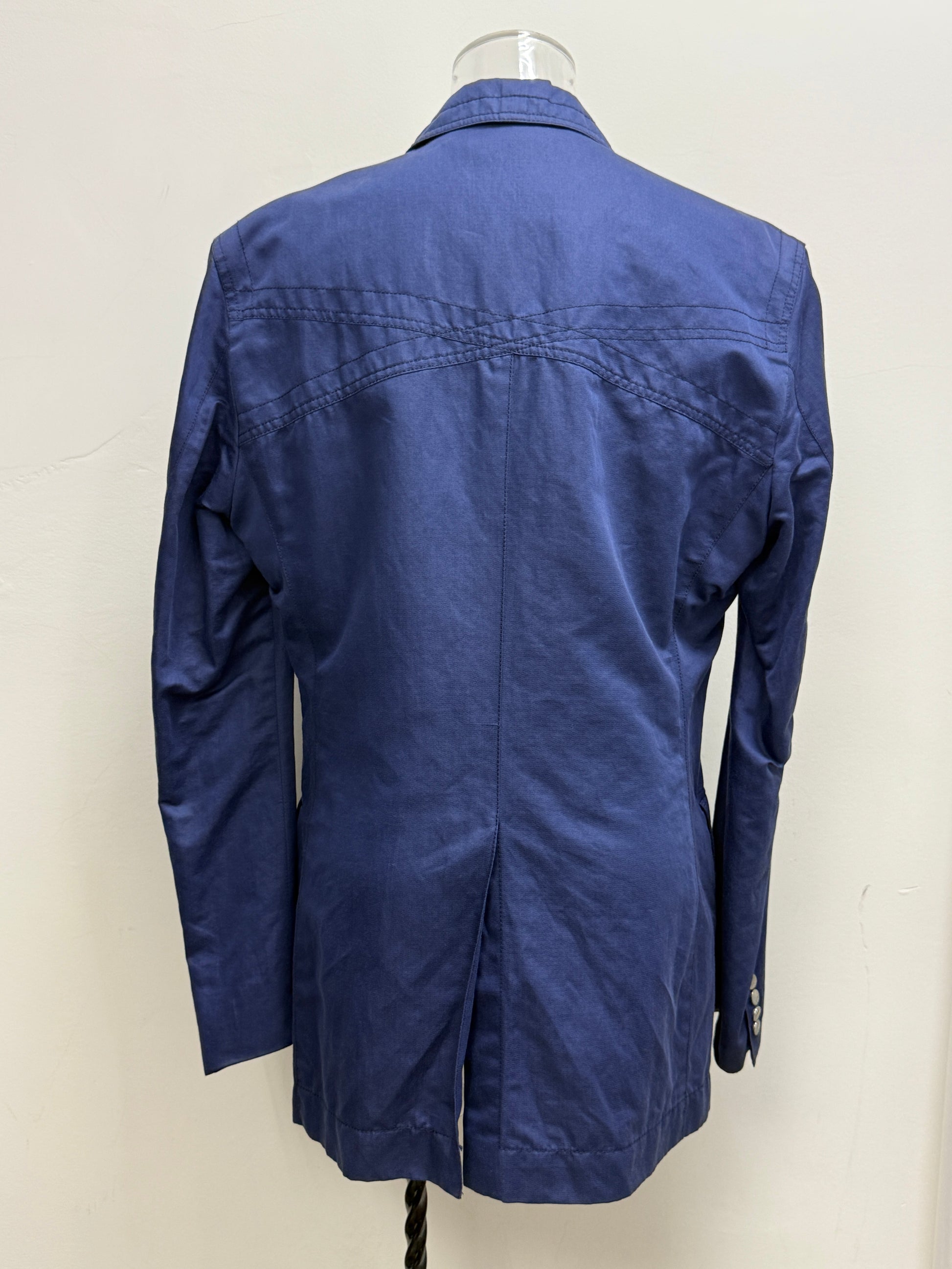 GREENIES Gianni Versace Blue Tailored Single-Button Blazer