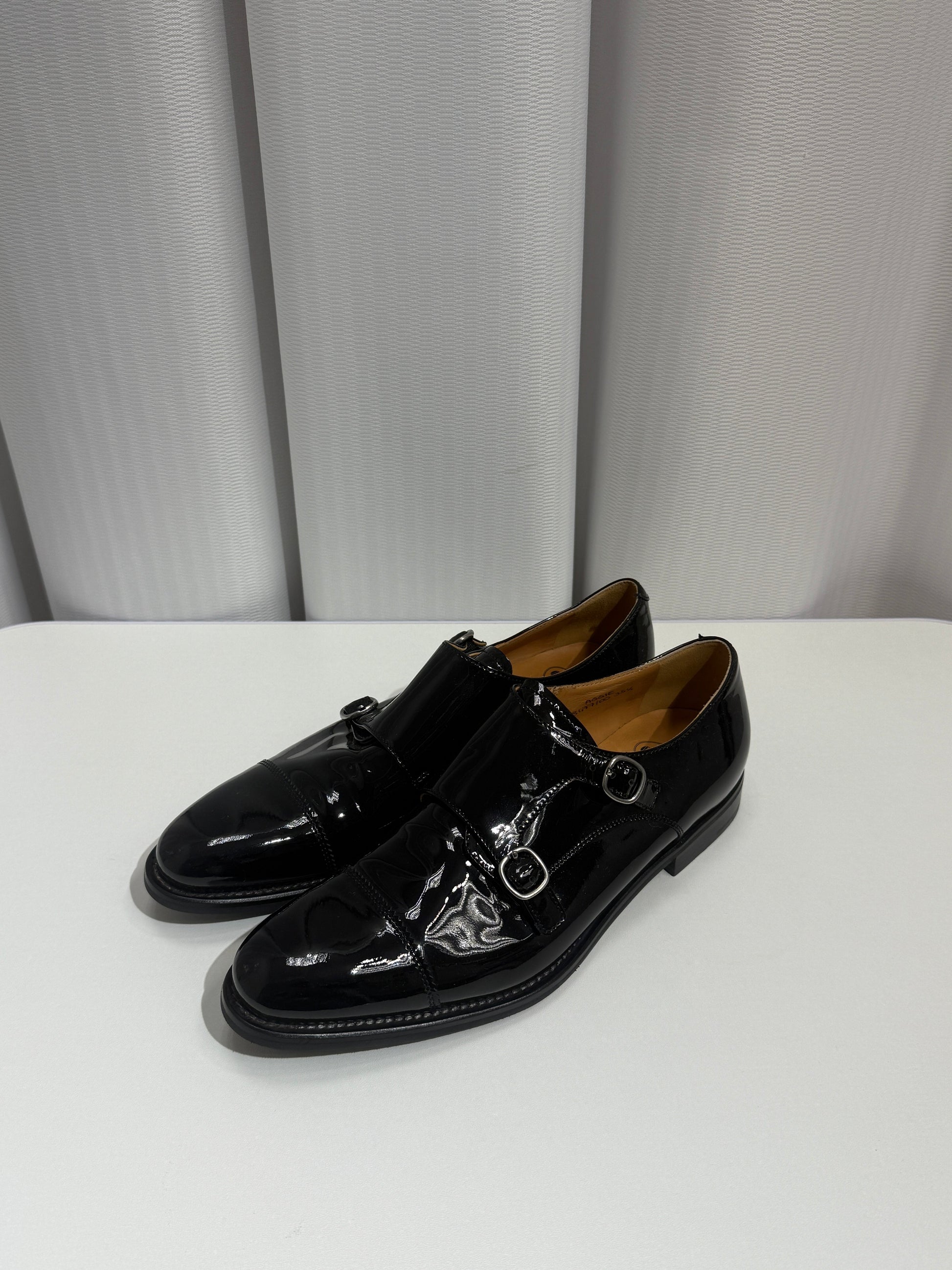 Glossy Double Monk Strap Shoes - GREENIES