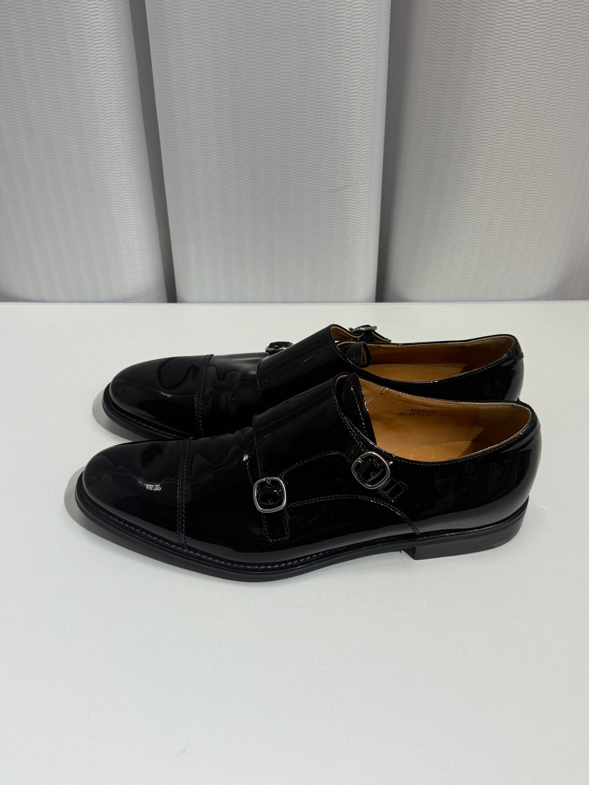 Glossy Double Monk Strap Shoes - GREENIES