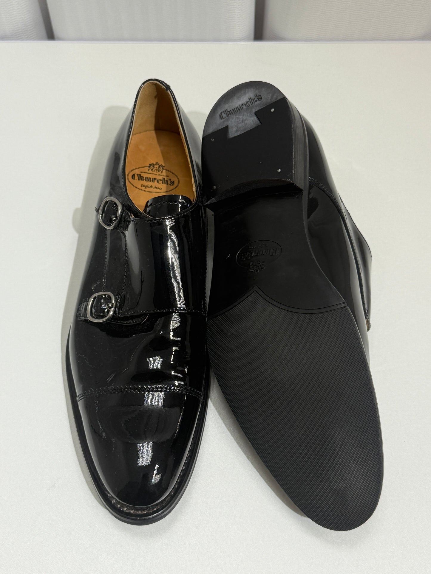Glossy Double Monk Strap Shoes - GREENIES