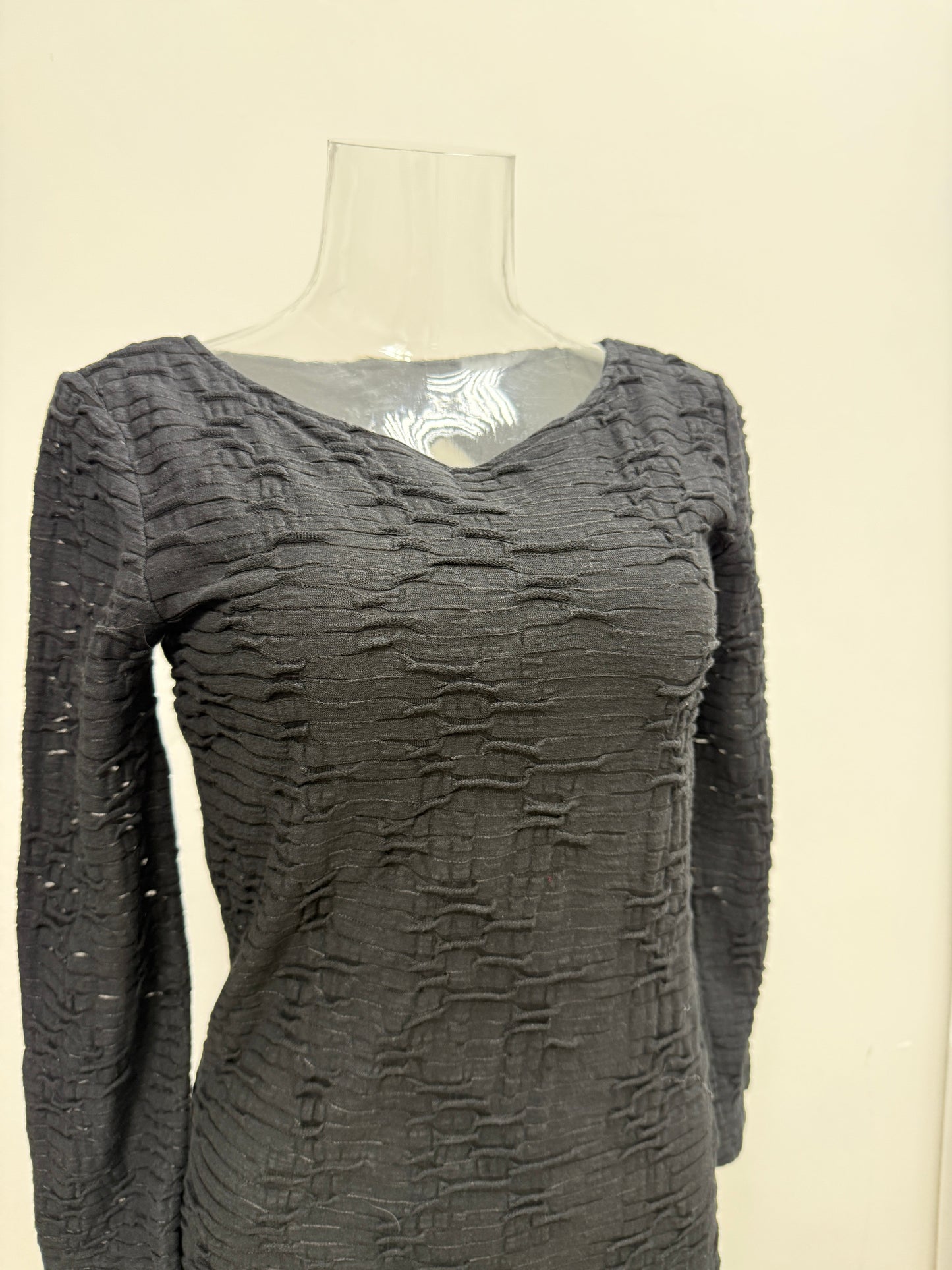 Textured Long Sleeve Fitted One-Piece - GREENIES