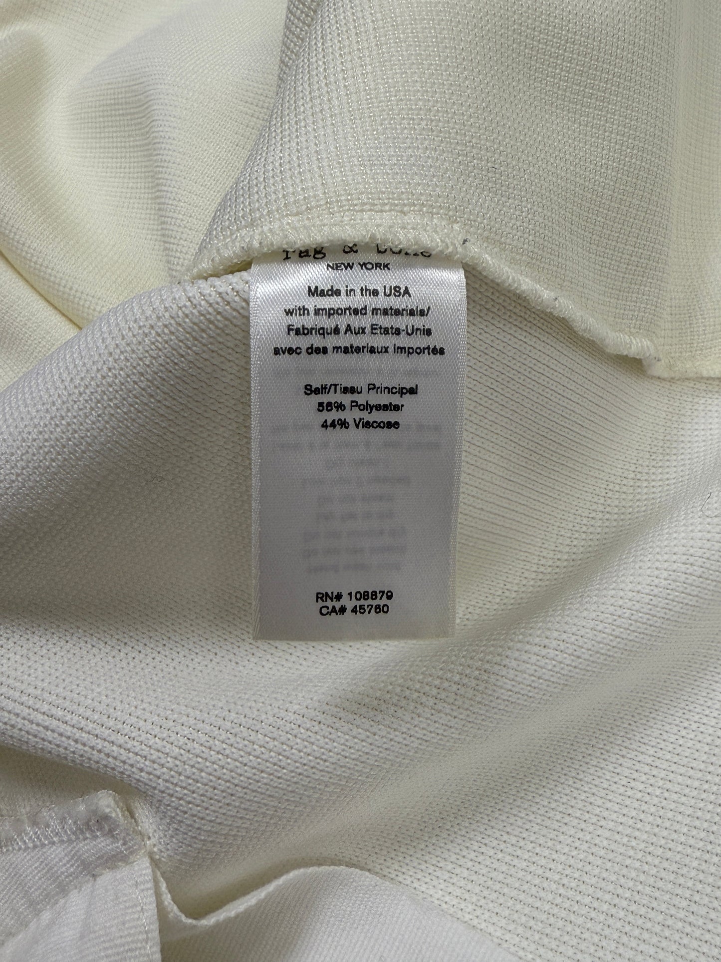 GREENIES rag & bone White Contrast-Trim Blazer