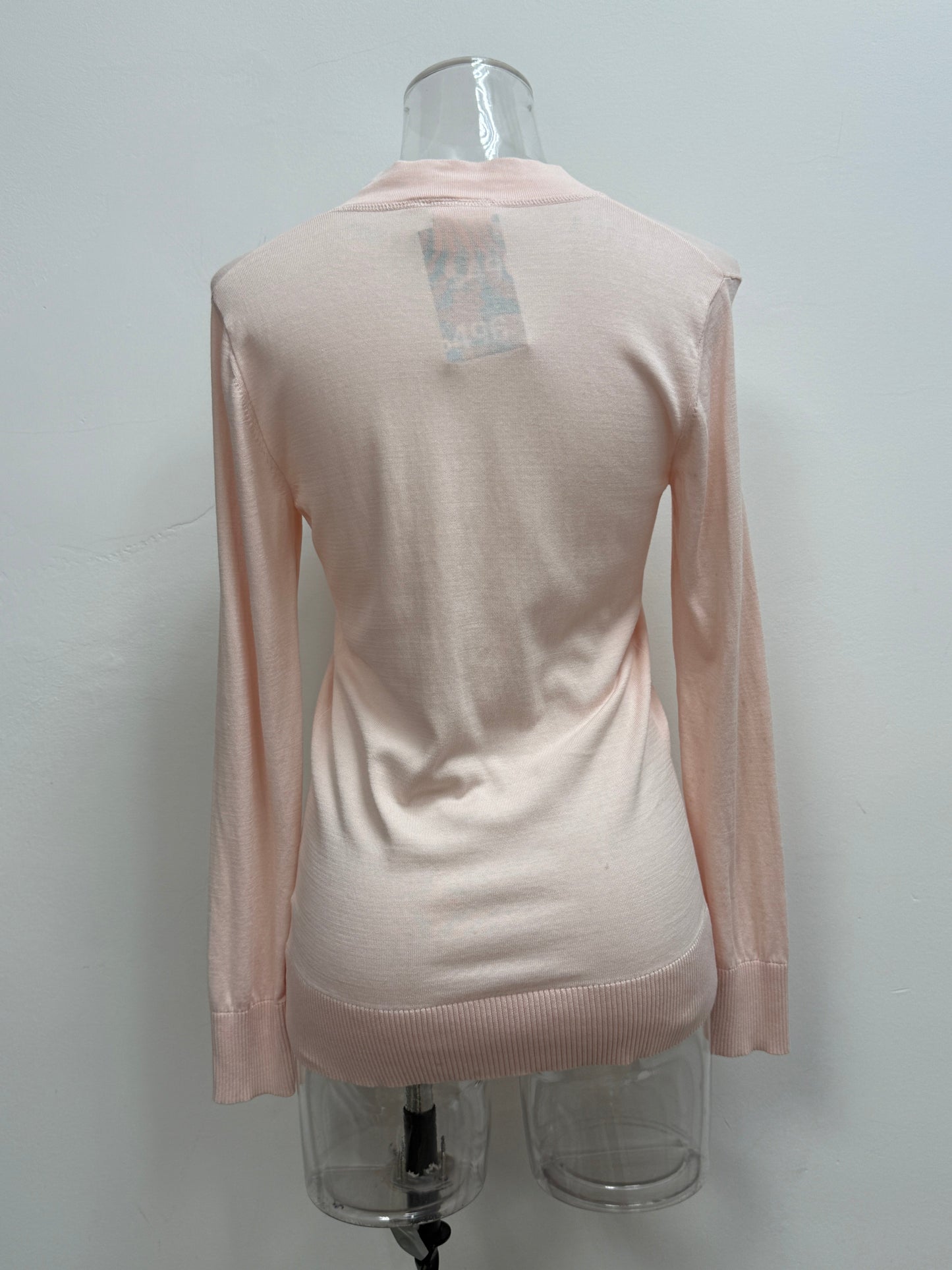 GREENIES Tory Burch Light Pink Gold-Button Cardigan