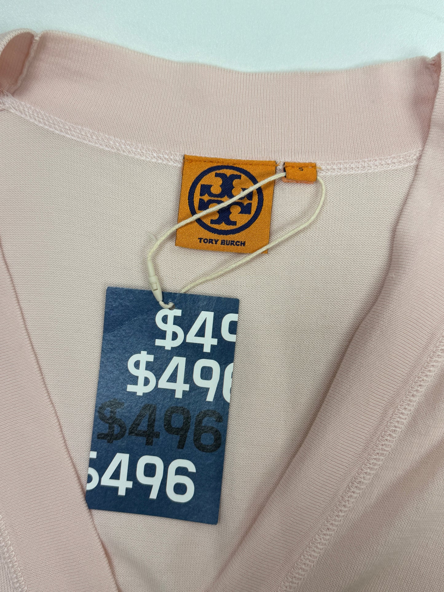 GREENIES Tory Burch Light Pink Gold-Button Cardigan