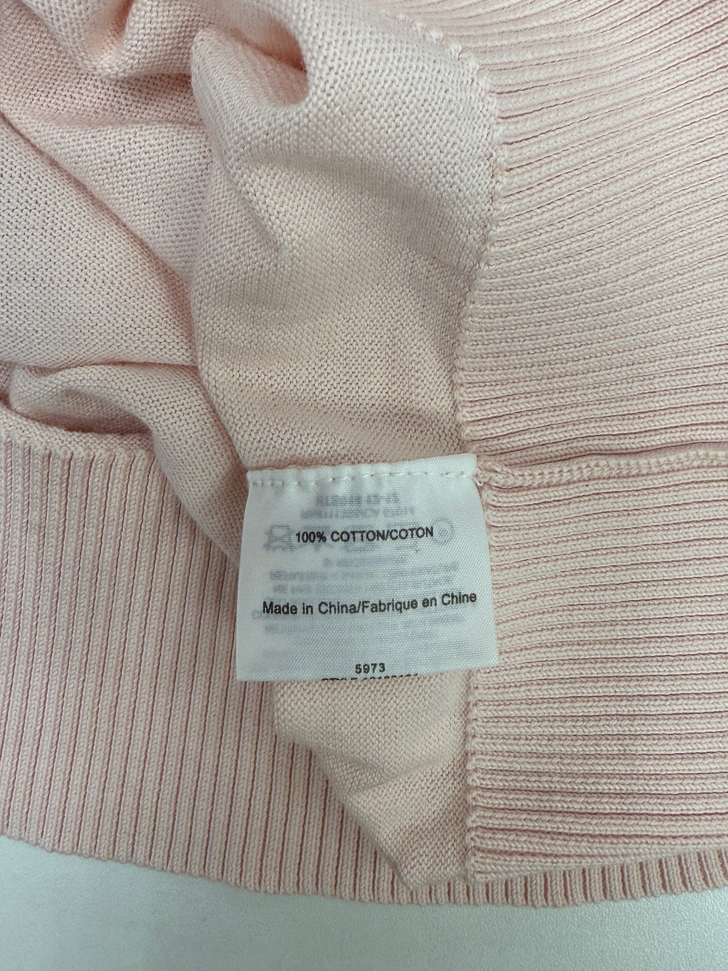 GREENIES Tory Burch Light Pink Gold-Button Cardigan