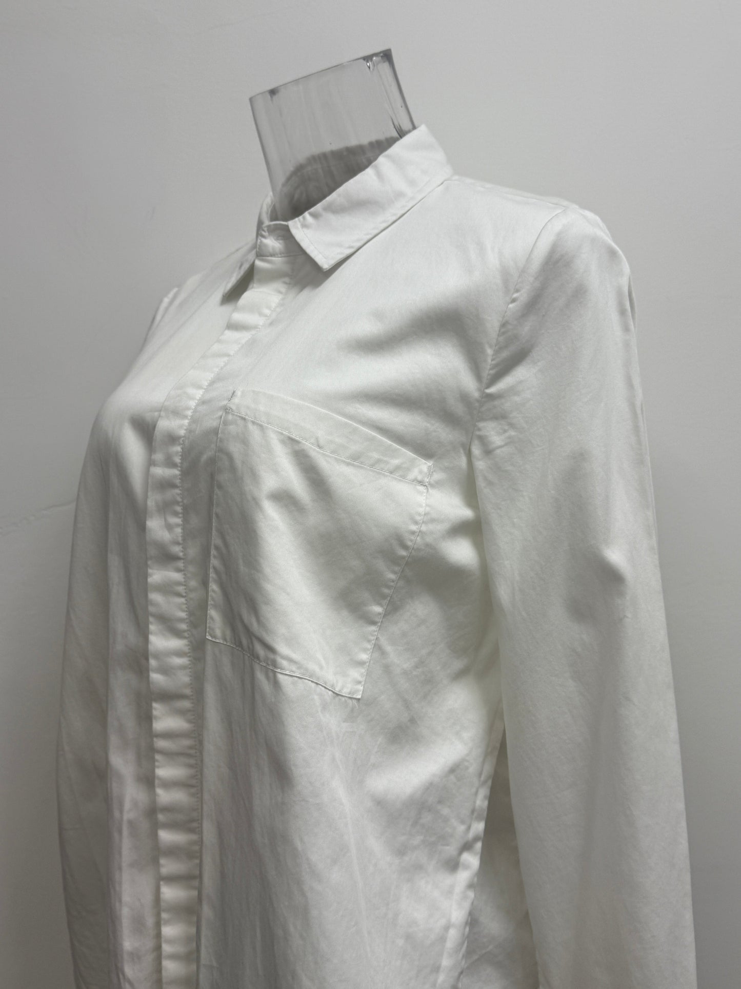 GREENIES initial White Oversized Long Shirt Dress