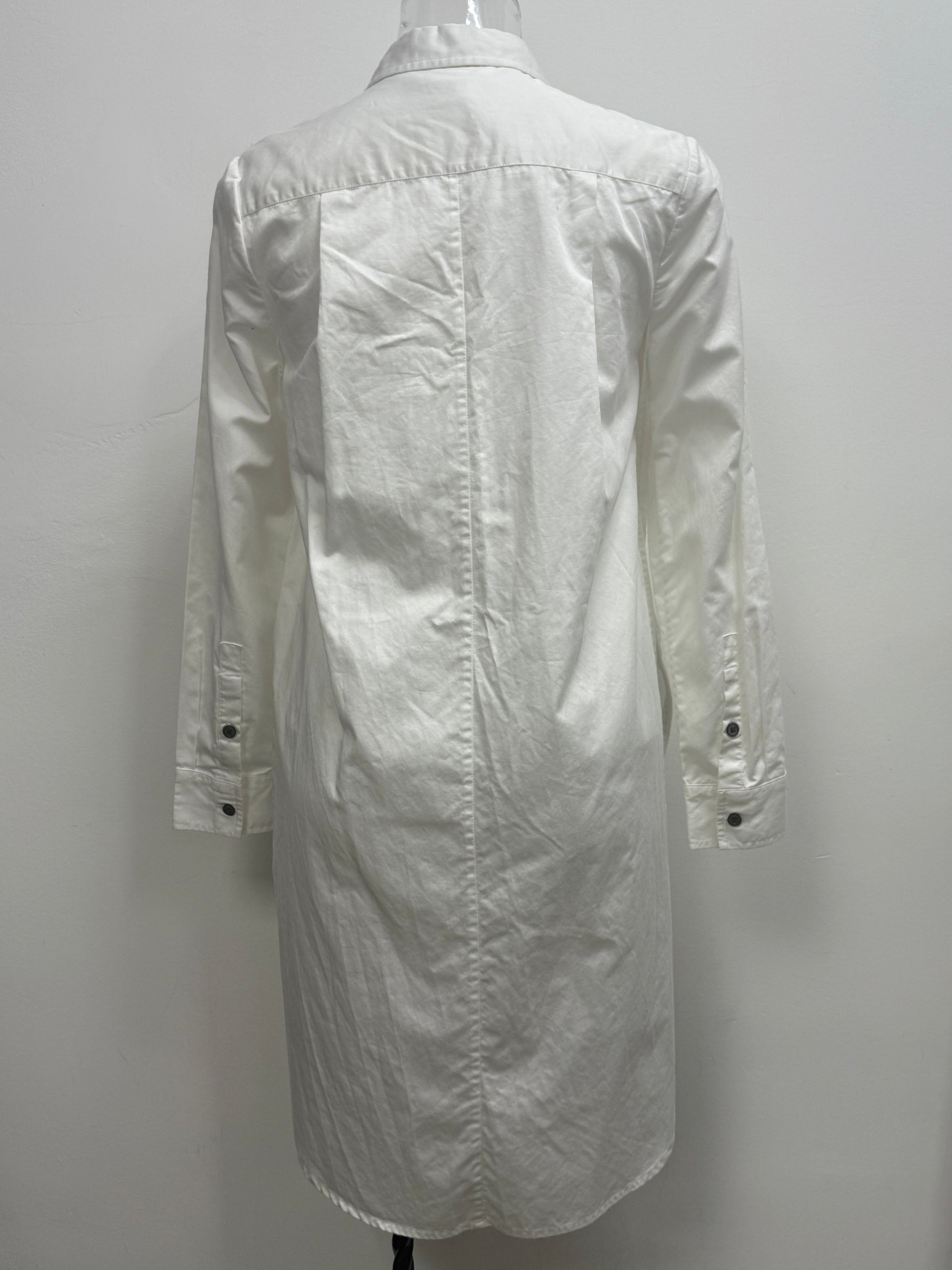 GREENIES initial White Oversized Long Shirt Dress