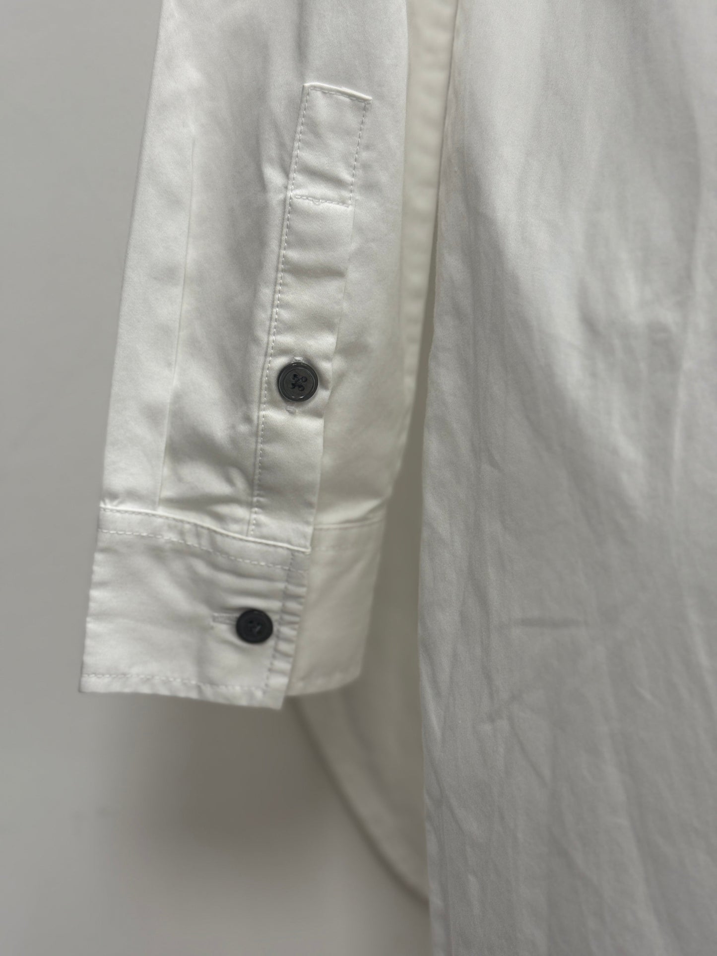 GREENIES initial White Oversized Long Shirt Dress