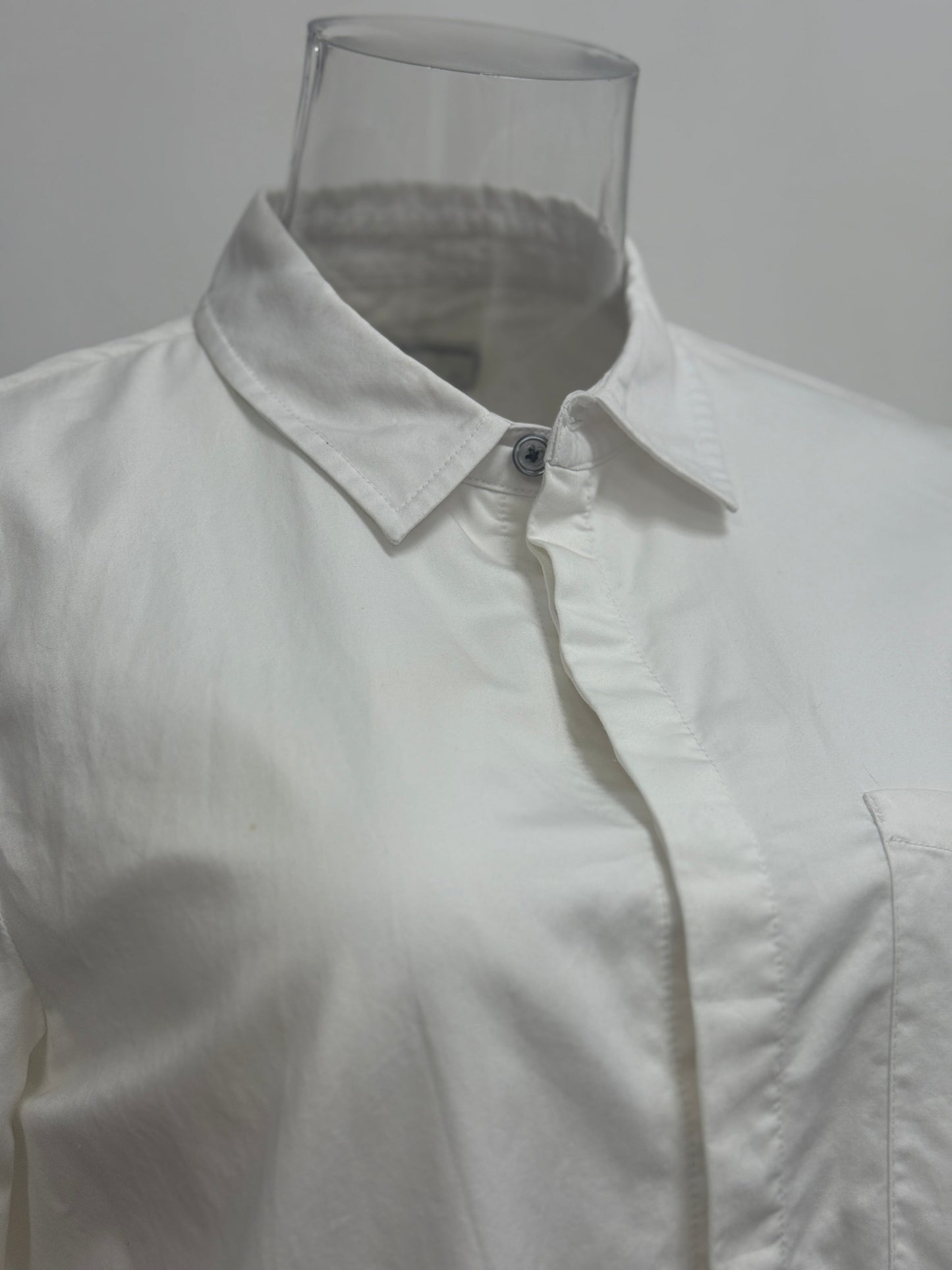 GREENIES initial White Oversized Long Shirt Dress