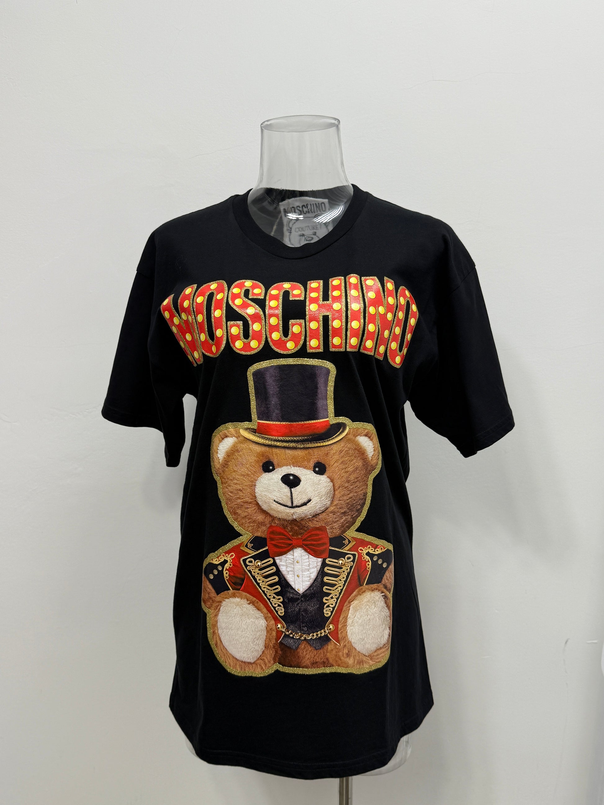Black Graphic Tee with Bear Print - GREENIES