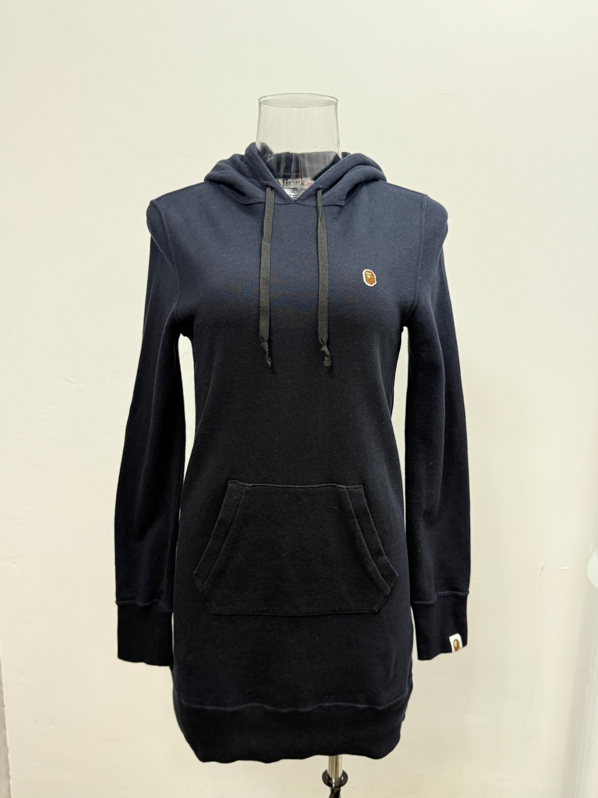 Black Longline Hoodie Dress - GREENIES