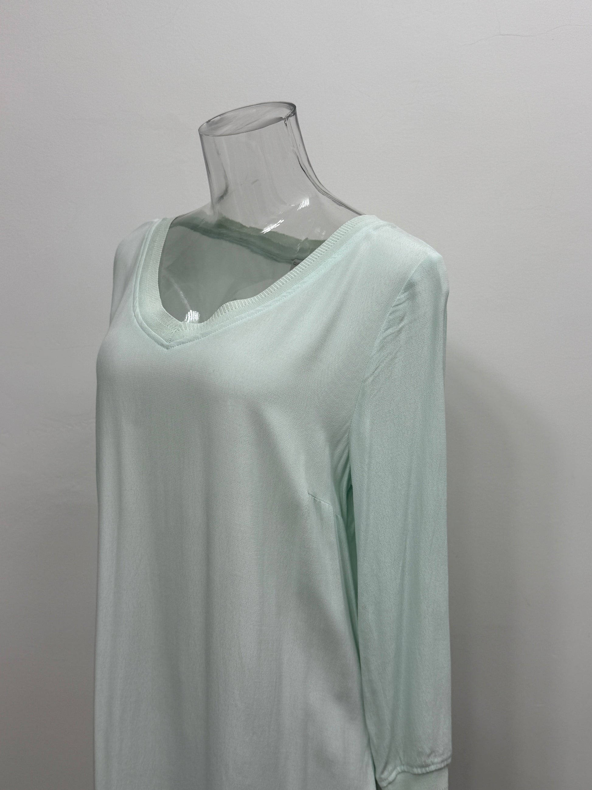 Mint Green Lightweight Longline Top - GREENIES