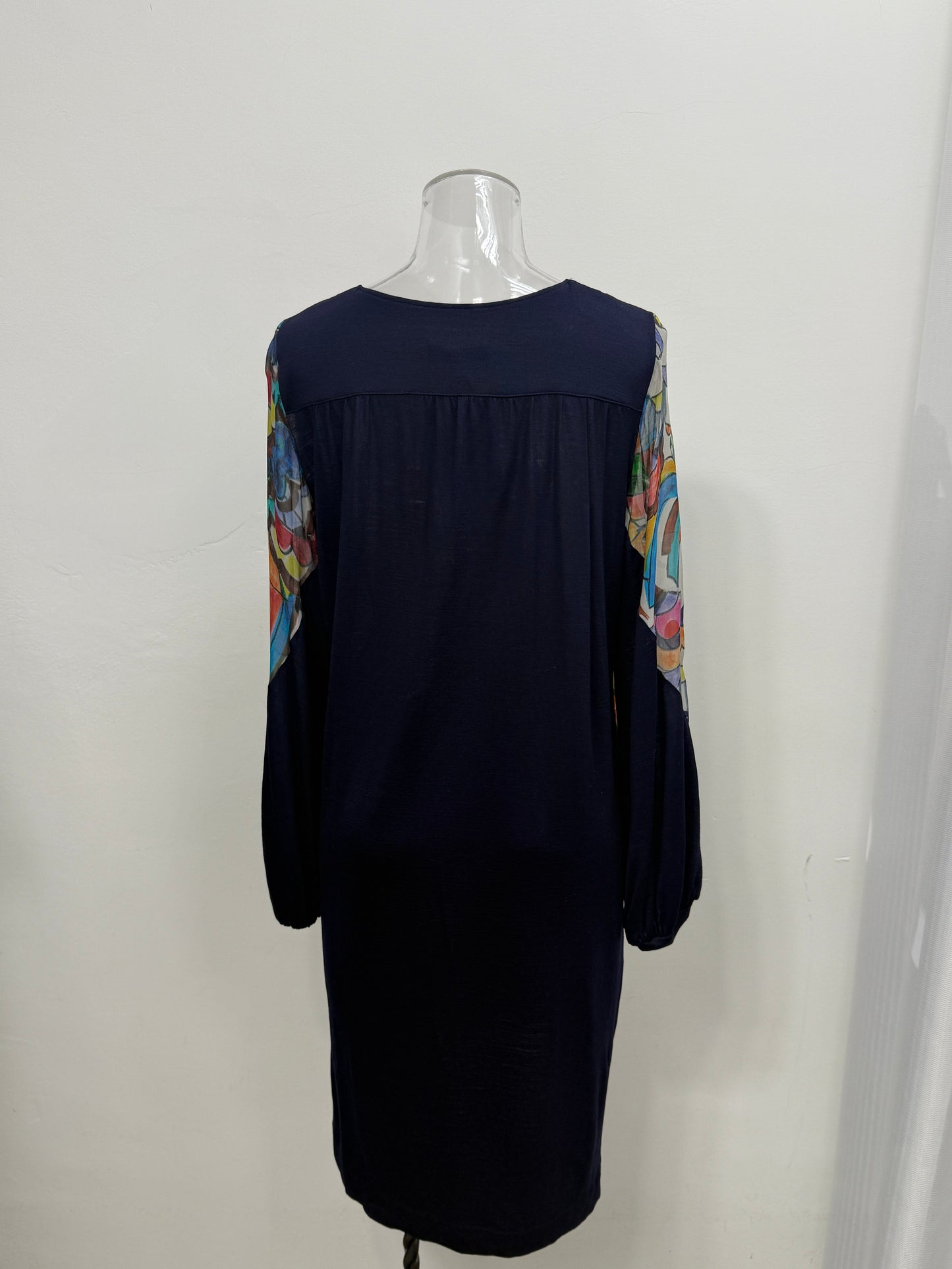 Multicolor Abstract Long Sleeve Tunic - GREENIES