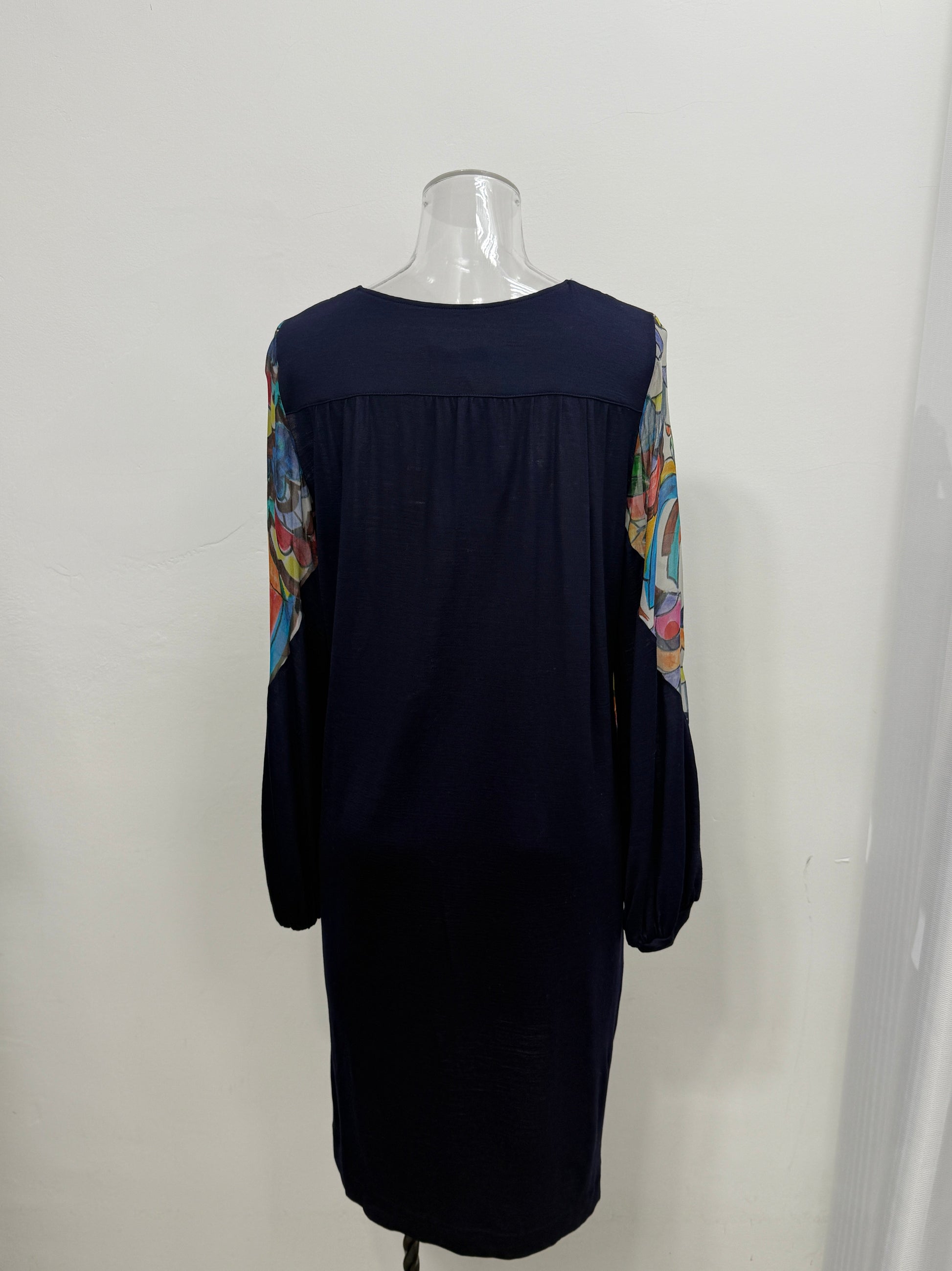Multicolor Abstract Long Sleeve Tunic - GREENIES