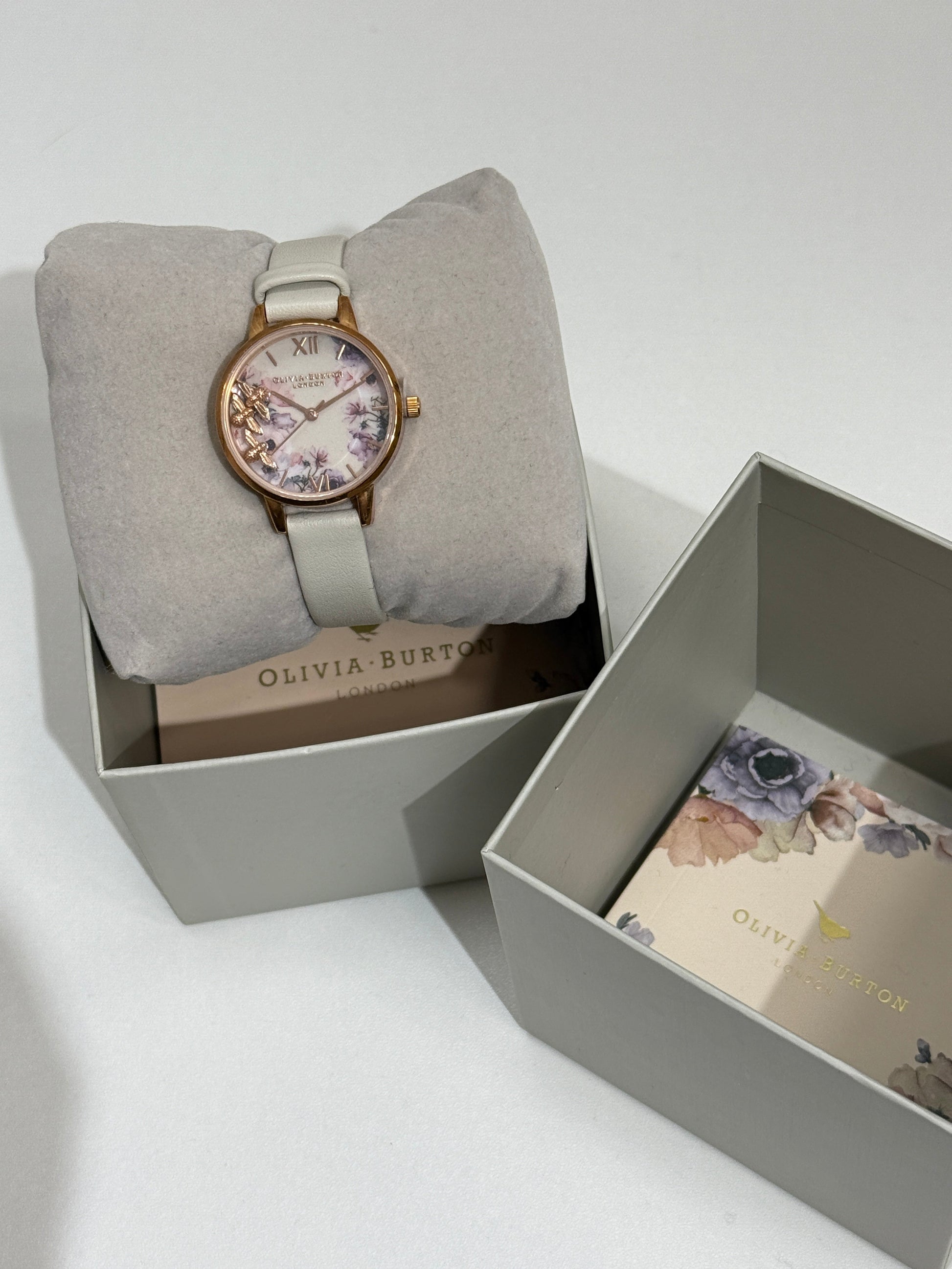 Rose Gold Floral Face Watch - GREENIES