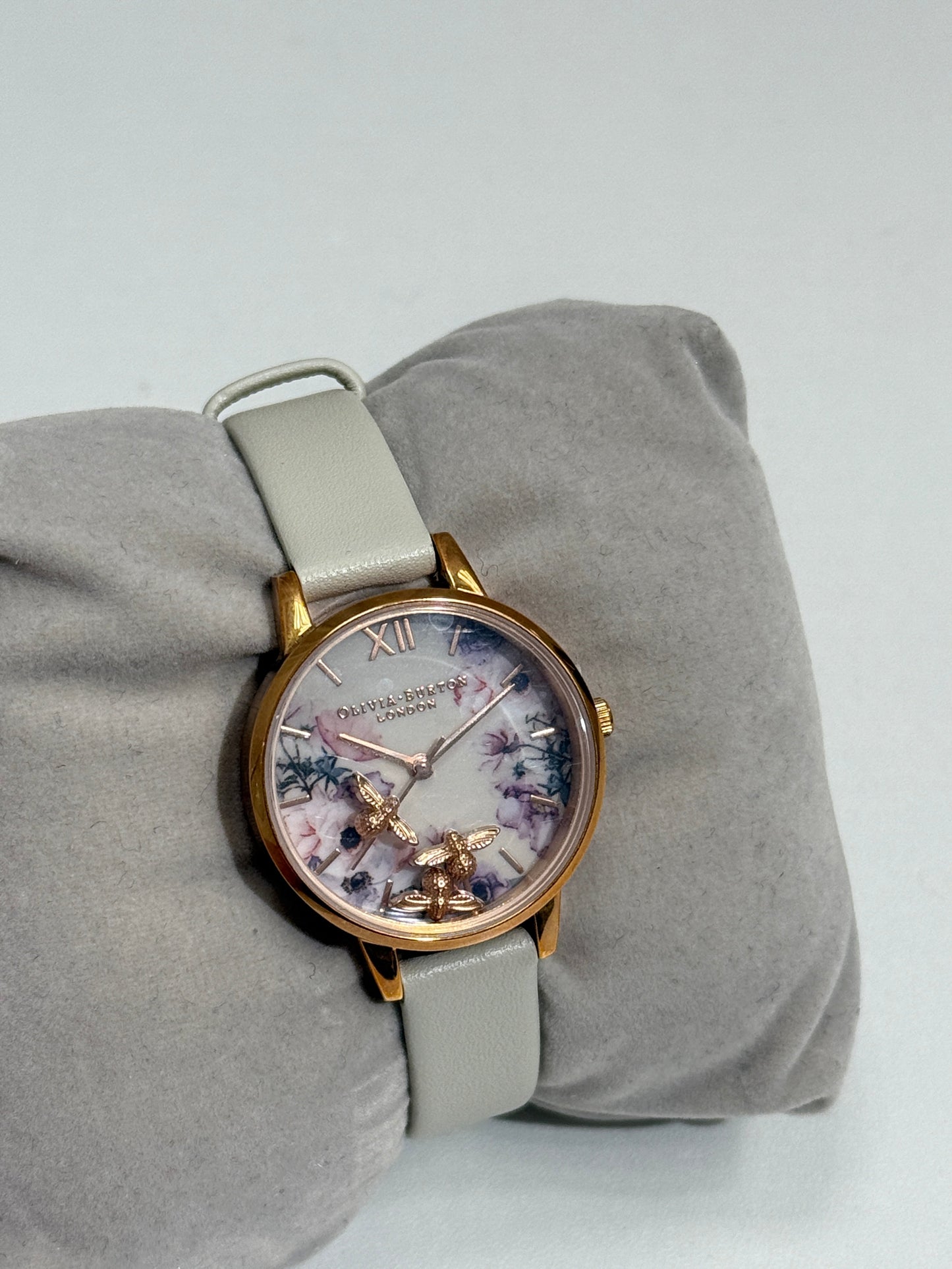 Rose Gold Floral Face Watch - GREENIES