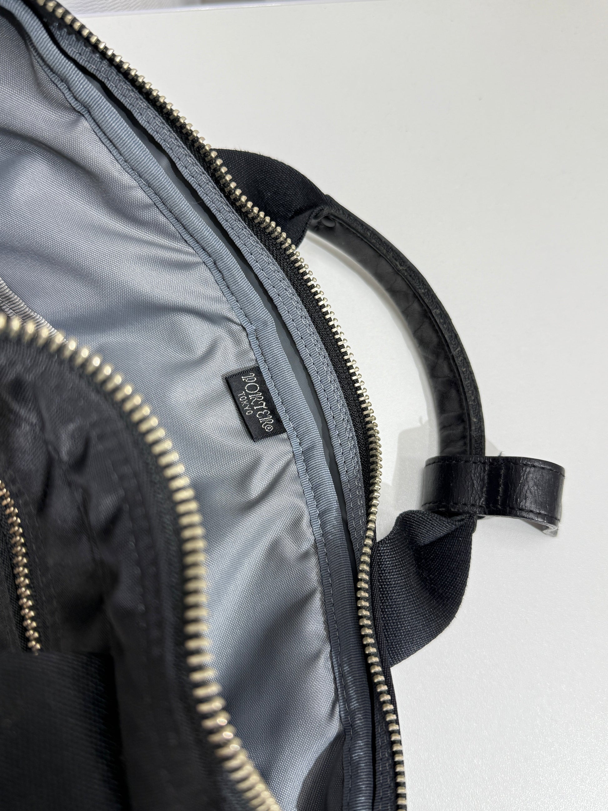 Black Nylon Zip Brief Bag - GREENIES