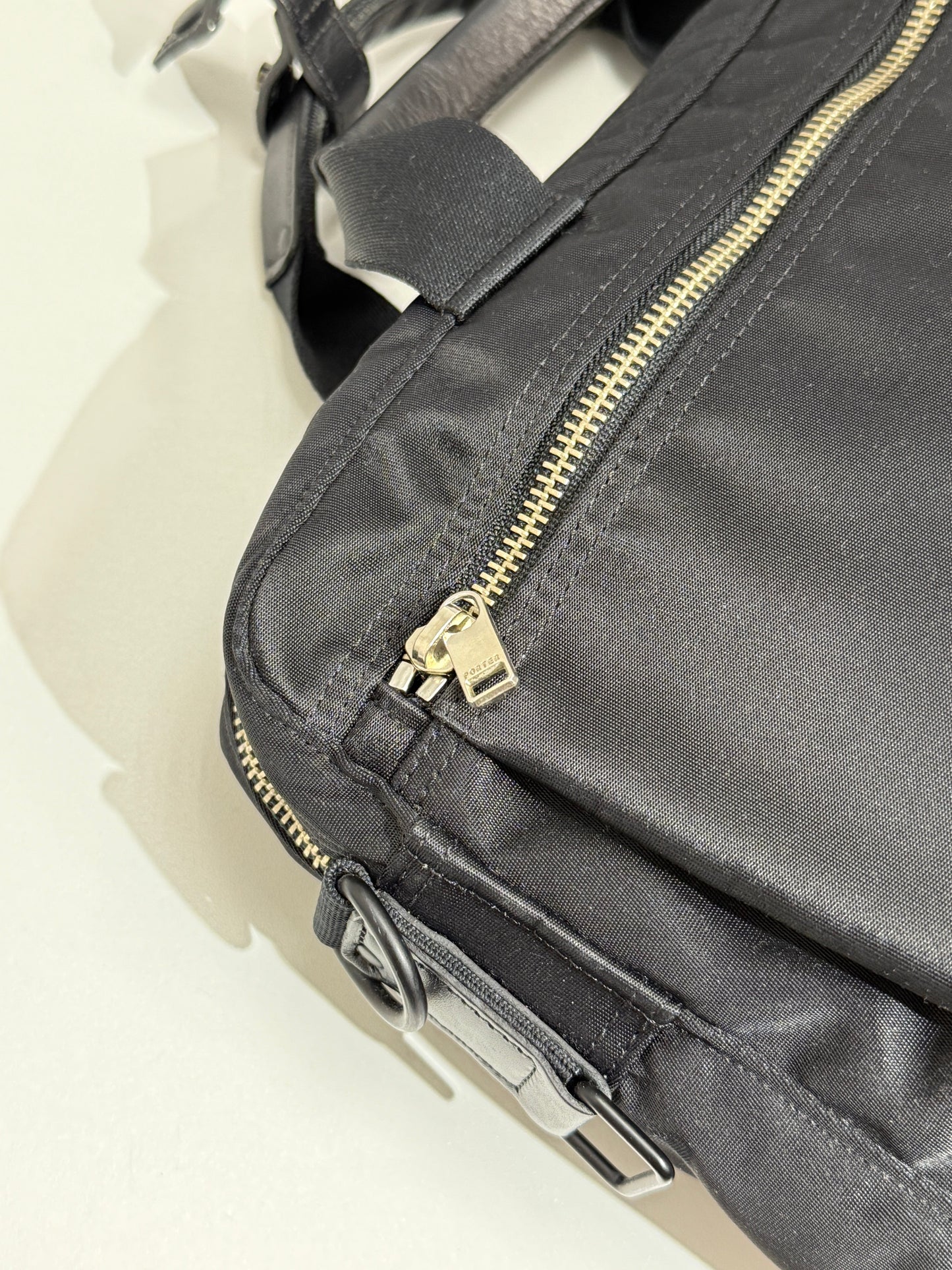 Black Nylon Zip Brief Bag - GREENIES