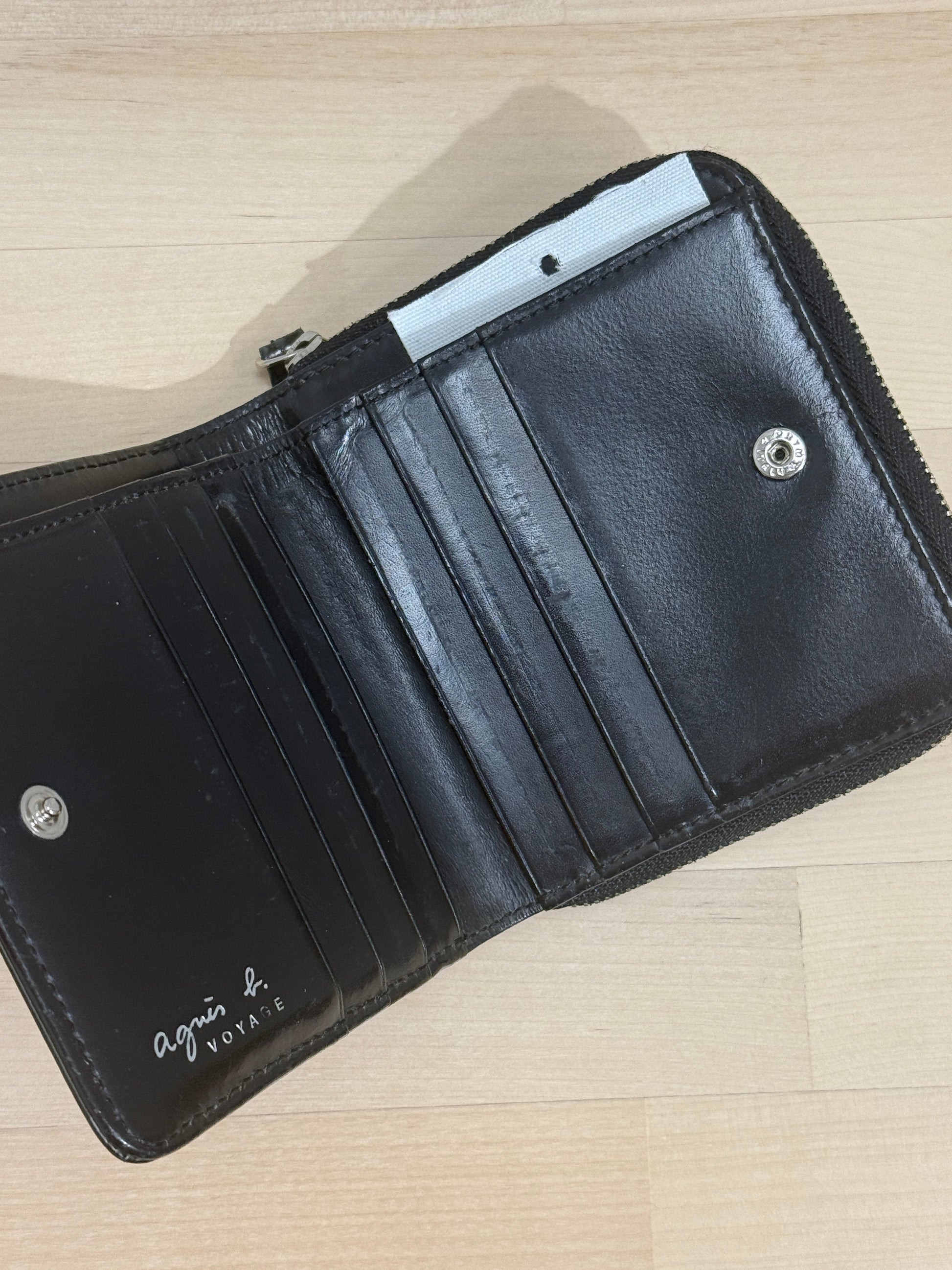 Glossy Embossed Zip-Around Wallet - GREENIES