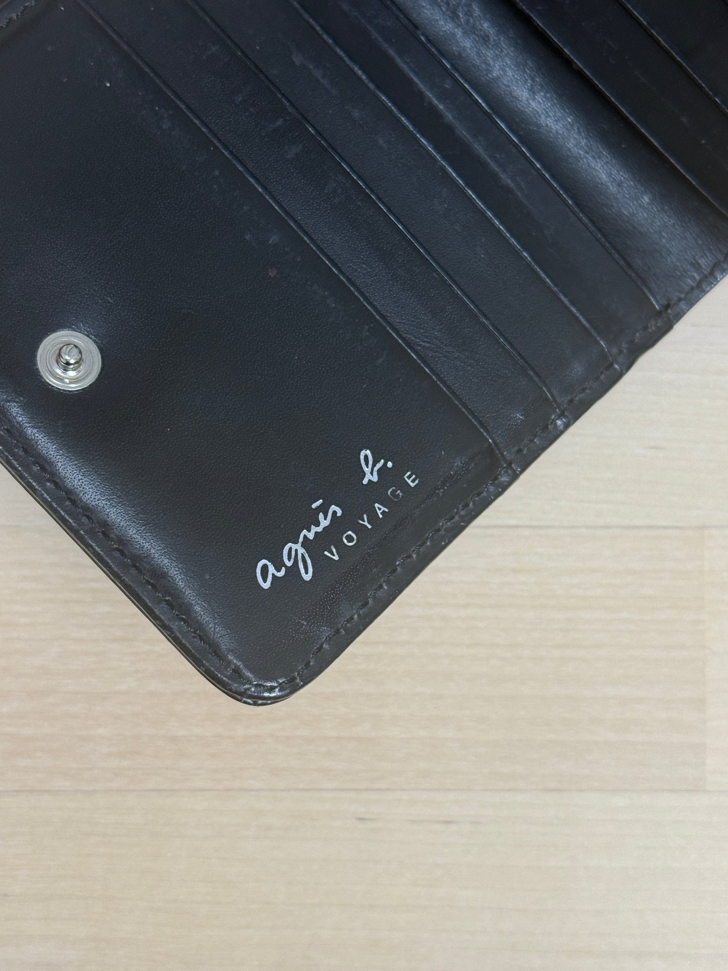 Glossy Embossed Zip-Around Wallet - GREENIES